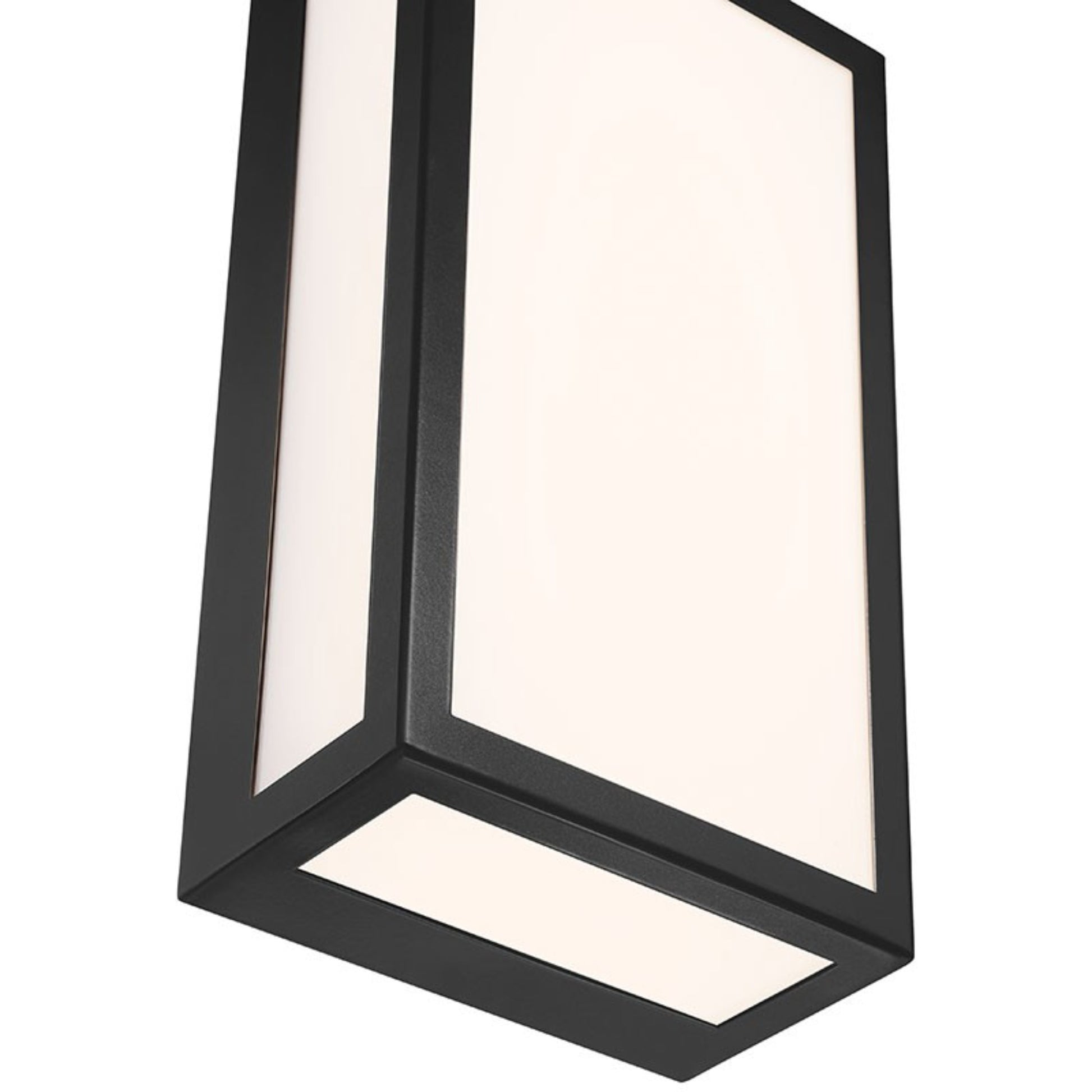 GEO Dual Voltage 12" LED Outdoor Wall Sconce, Black Finish - Bees Lighting