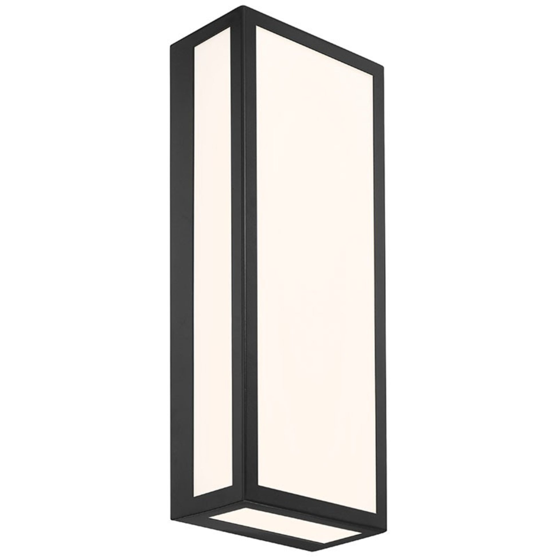 GEO Dual Voltage 18" LED Outdoor Wall Sconce, Black Finish - Bees Lighting