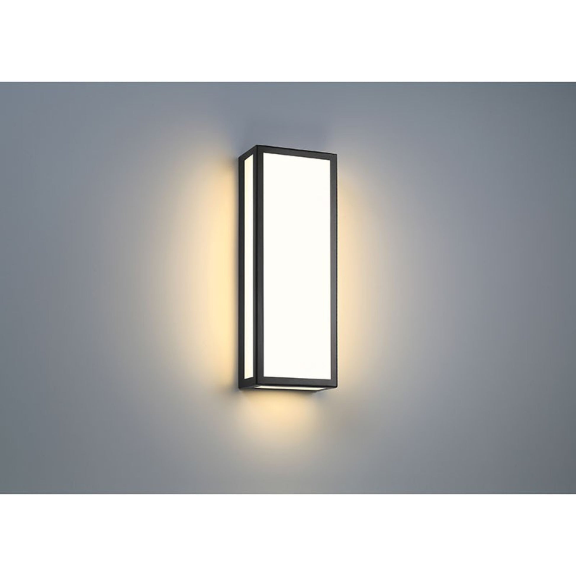 GEO Dual Voltage 18" LED Outdoor Wall Sconce, Black Finish - Bees Lighting