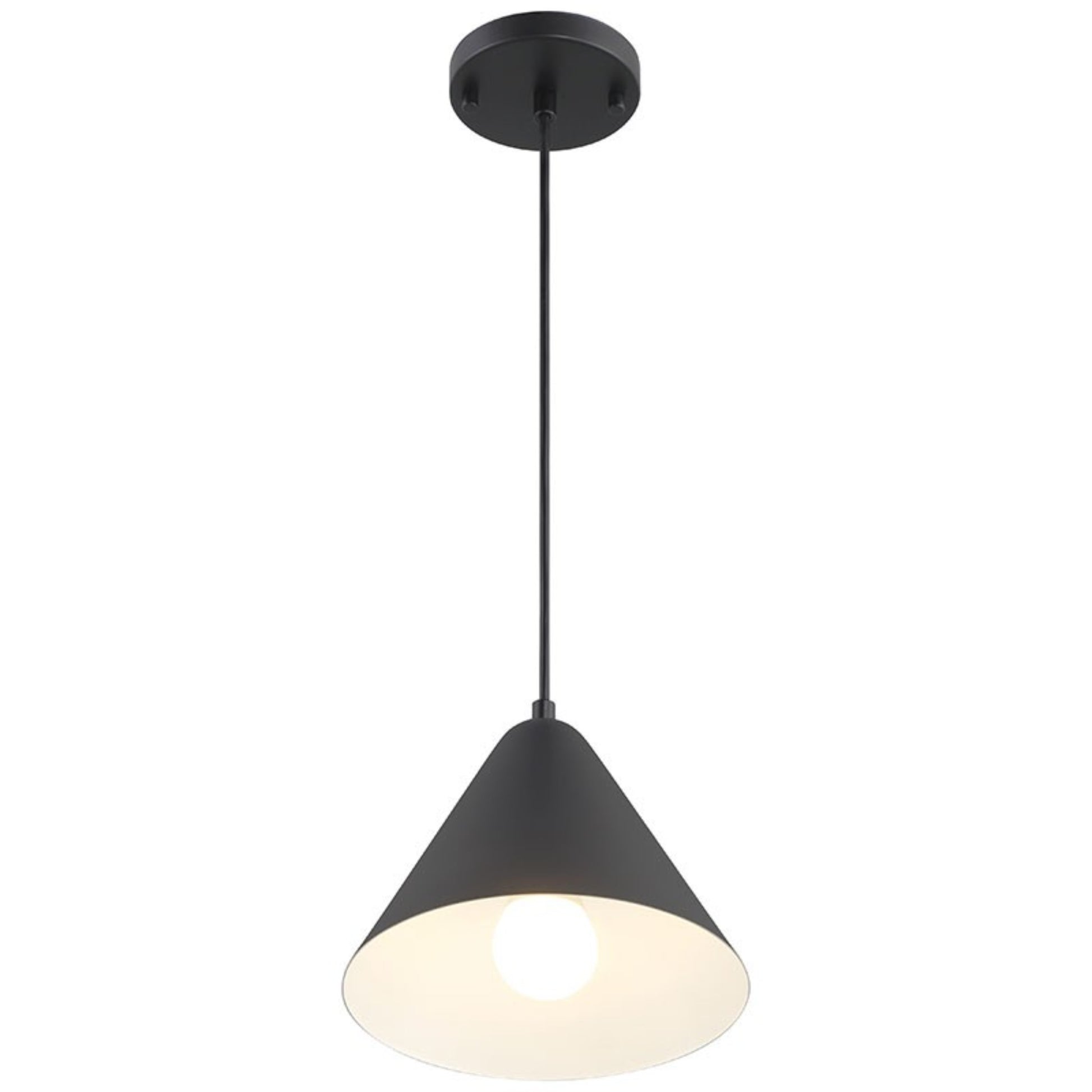 Ford 10" LED Pendant, Matte Black Finish - Bees Lighting