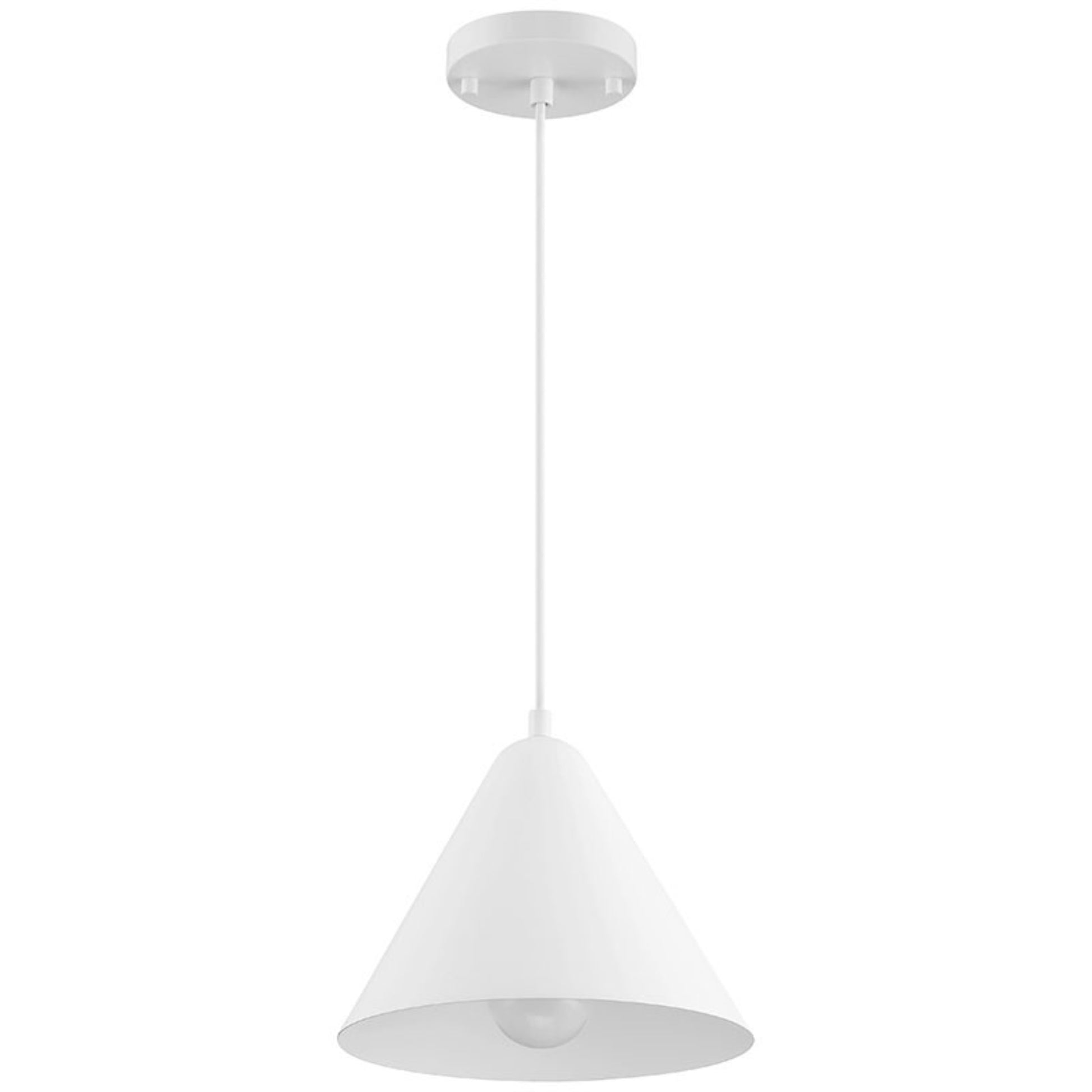 Ford 10" LED Pendant, Matte White Finish - Bees Lighting