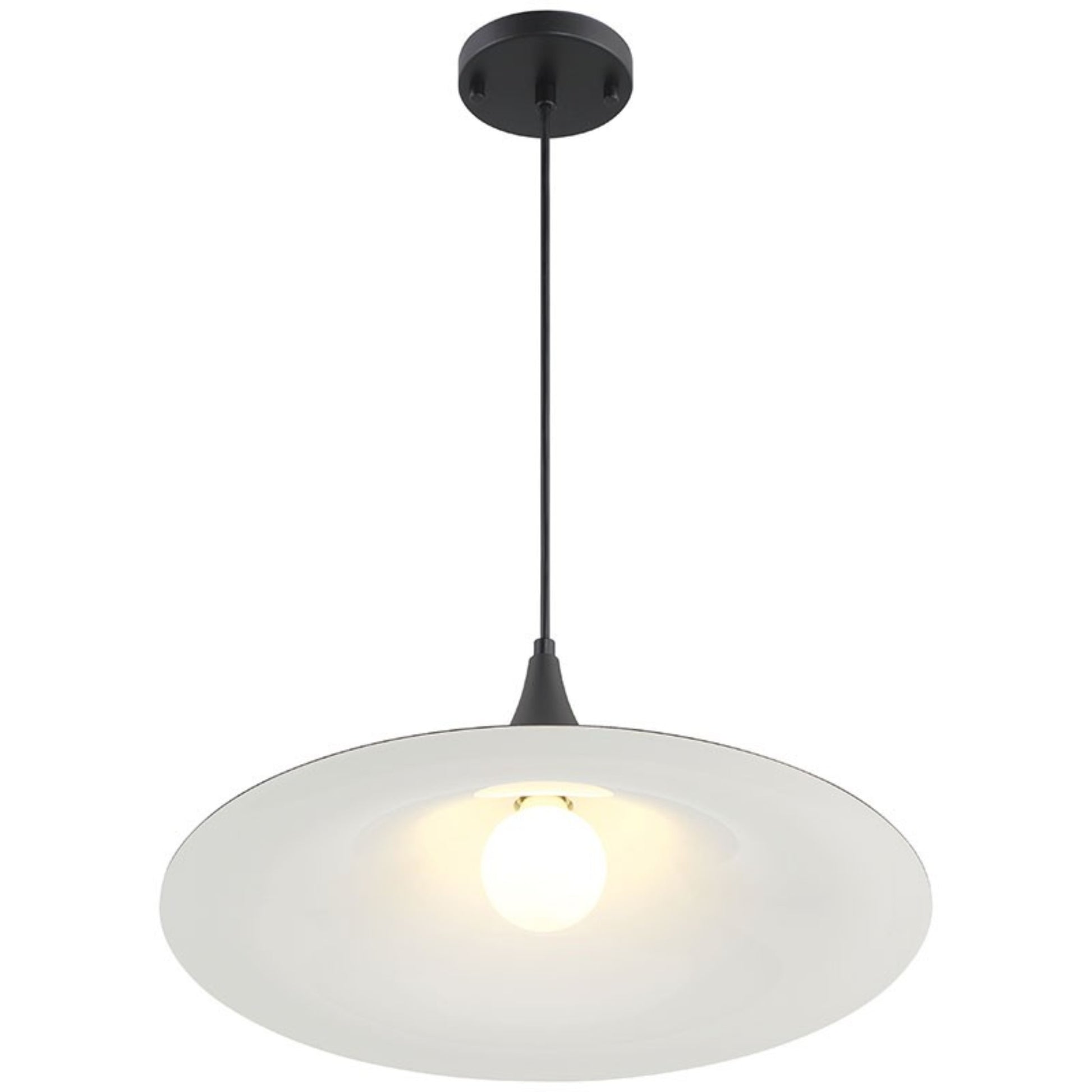 Costa 19" LED Pendant, Matte Black Finish - Bees Lighting