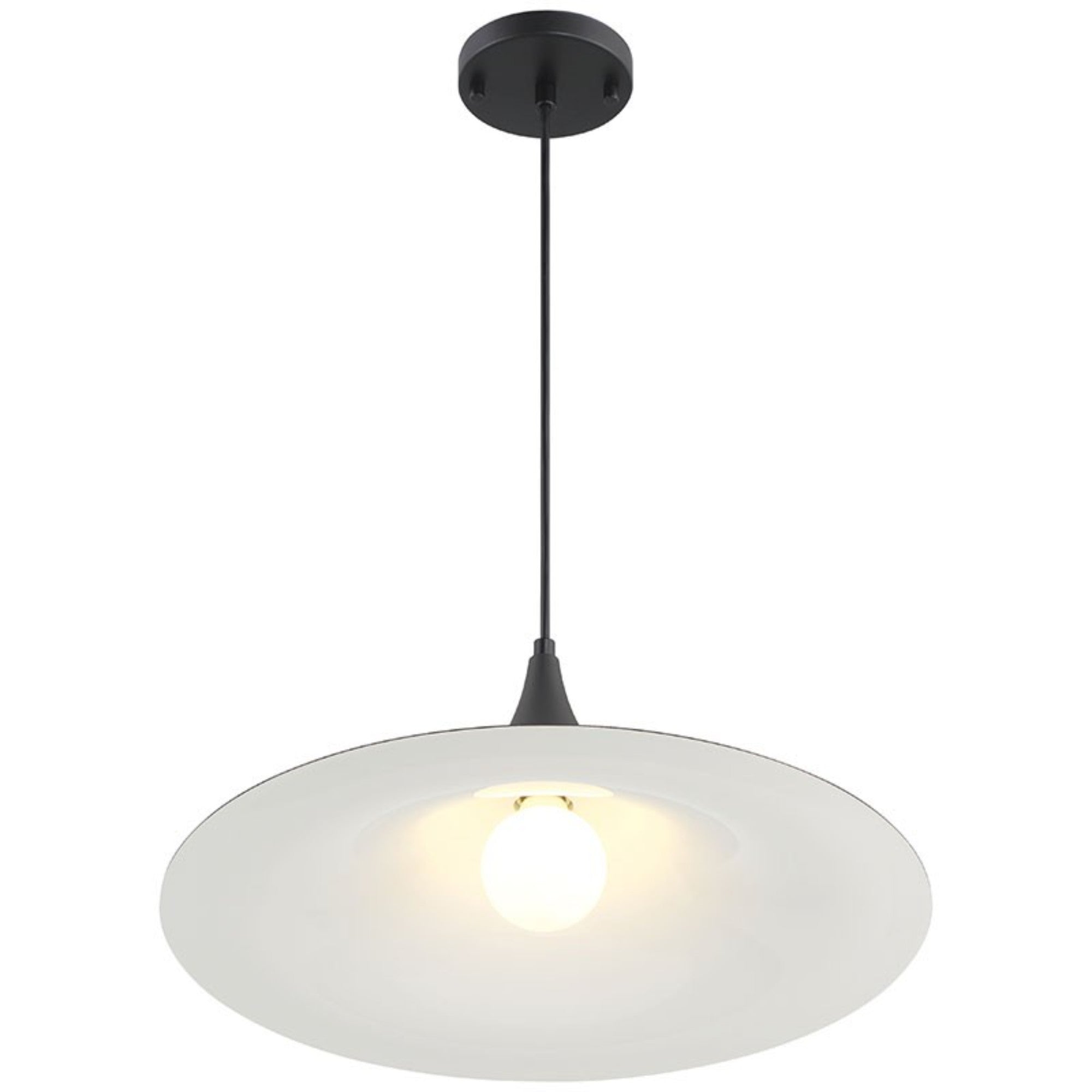 Costa 19" LED Pendant, Matte Black Finish - Bees Lighting