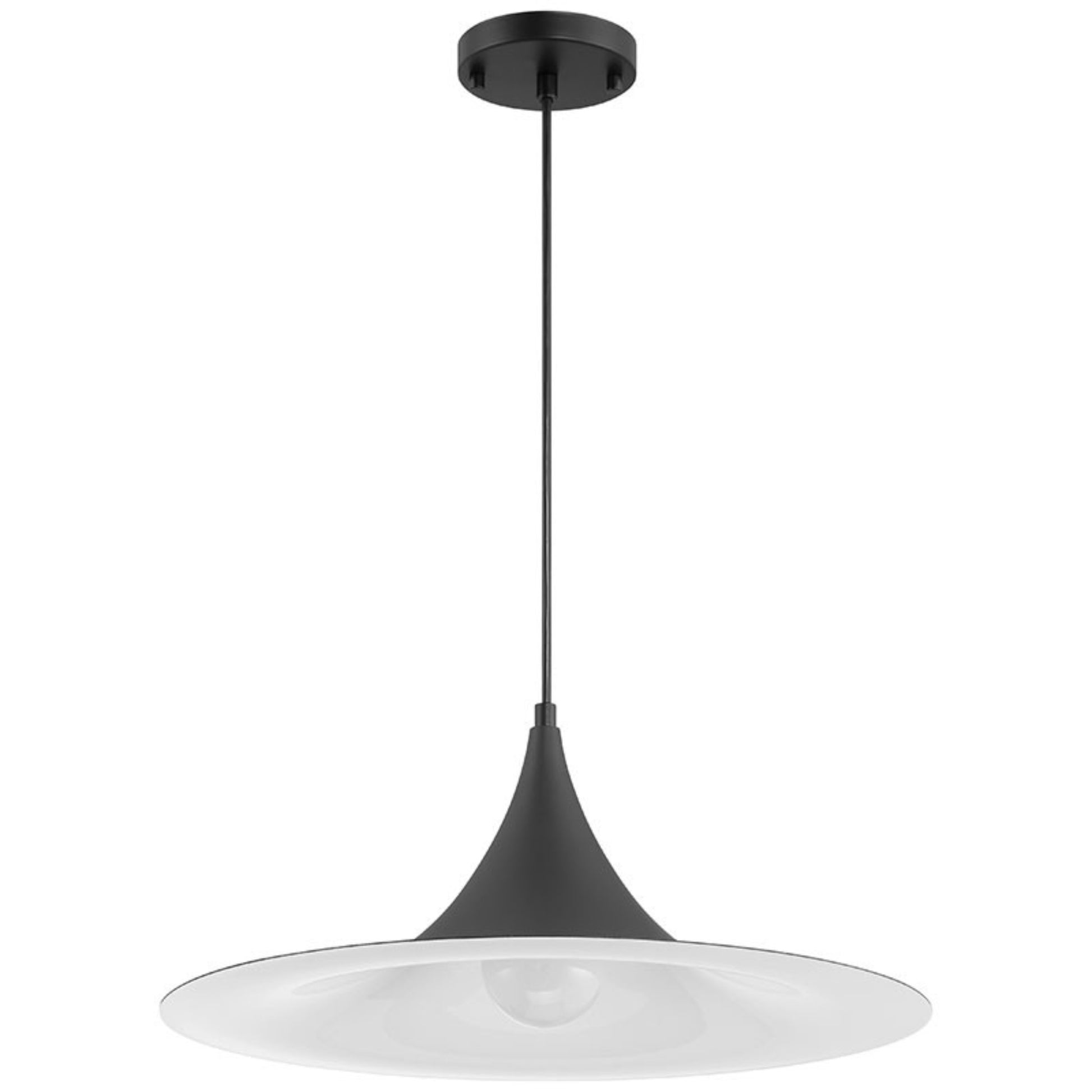 Costa 19" LED Pendant, Matte Black Finish - Bees Lighting