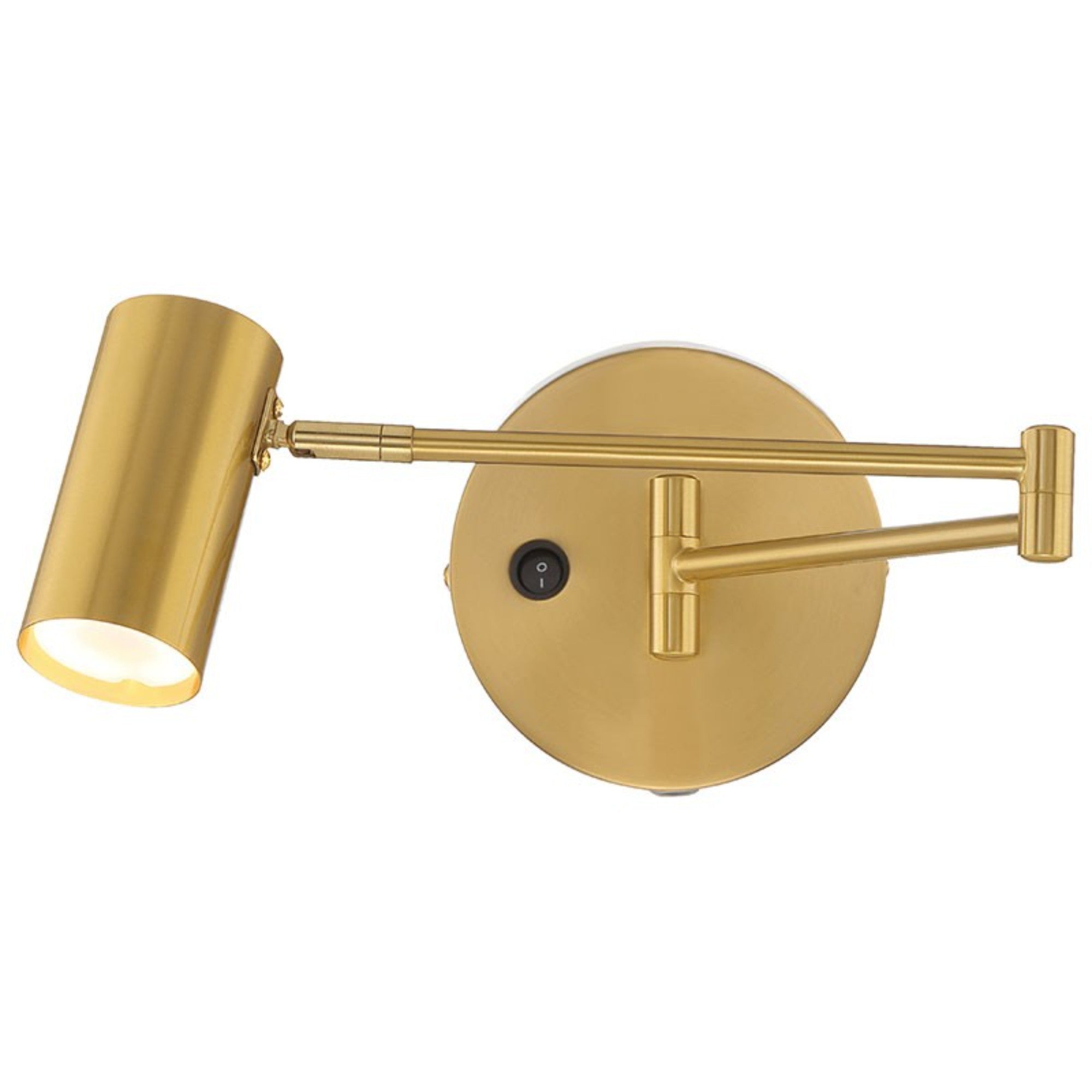 Austin 13" LED Reading Light, Antique Brushed Brass Finish - Bees Lighting