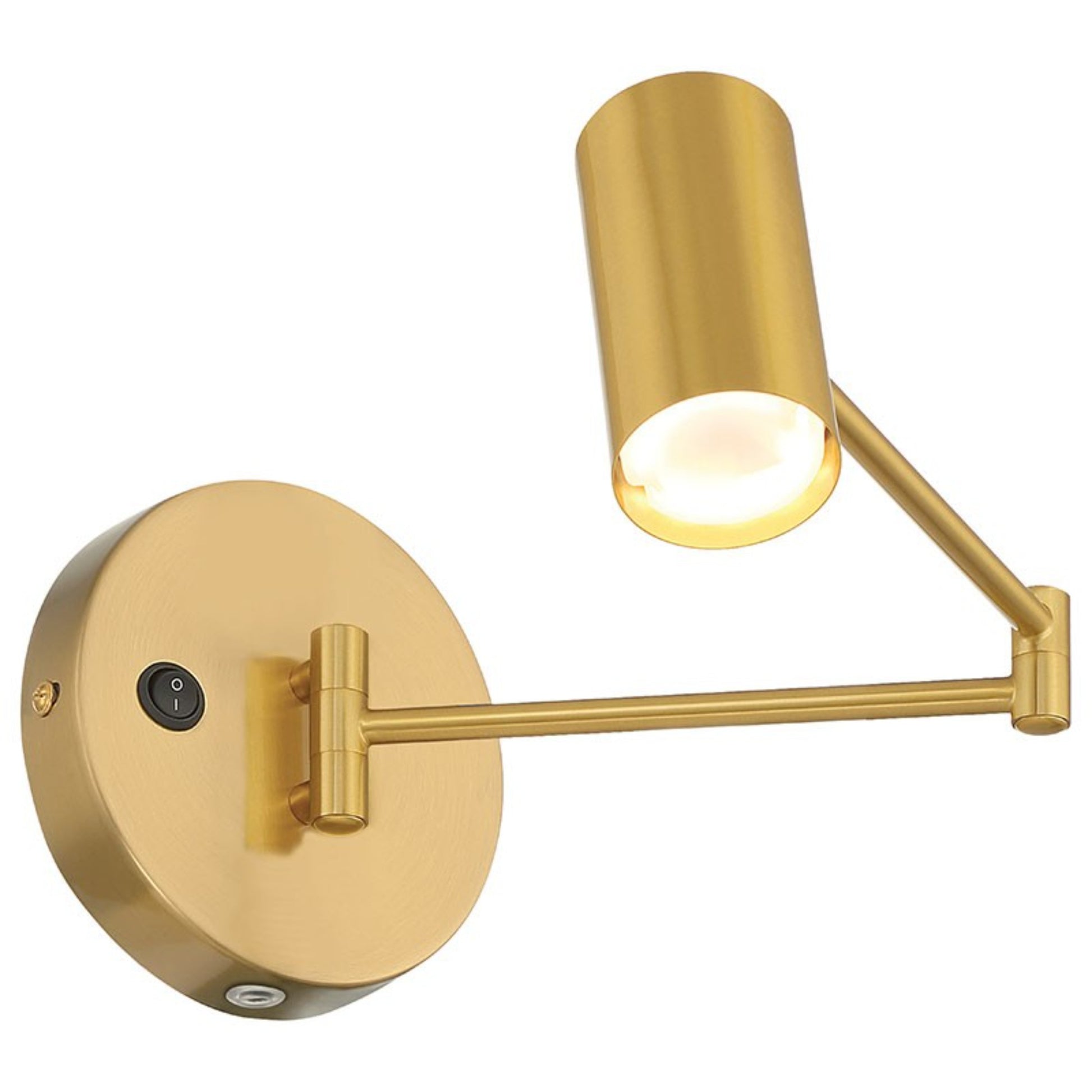Austin 13" LED Reading Light, Antique Brushed Brass Finish - Bees Lighting