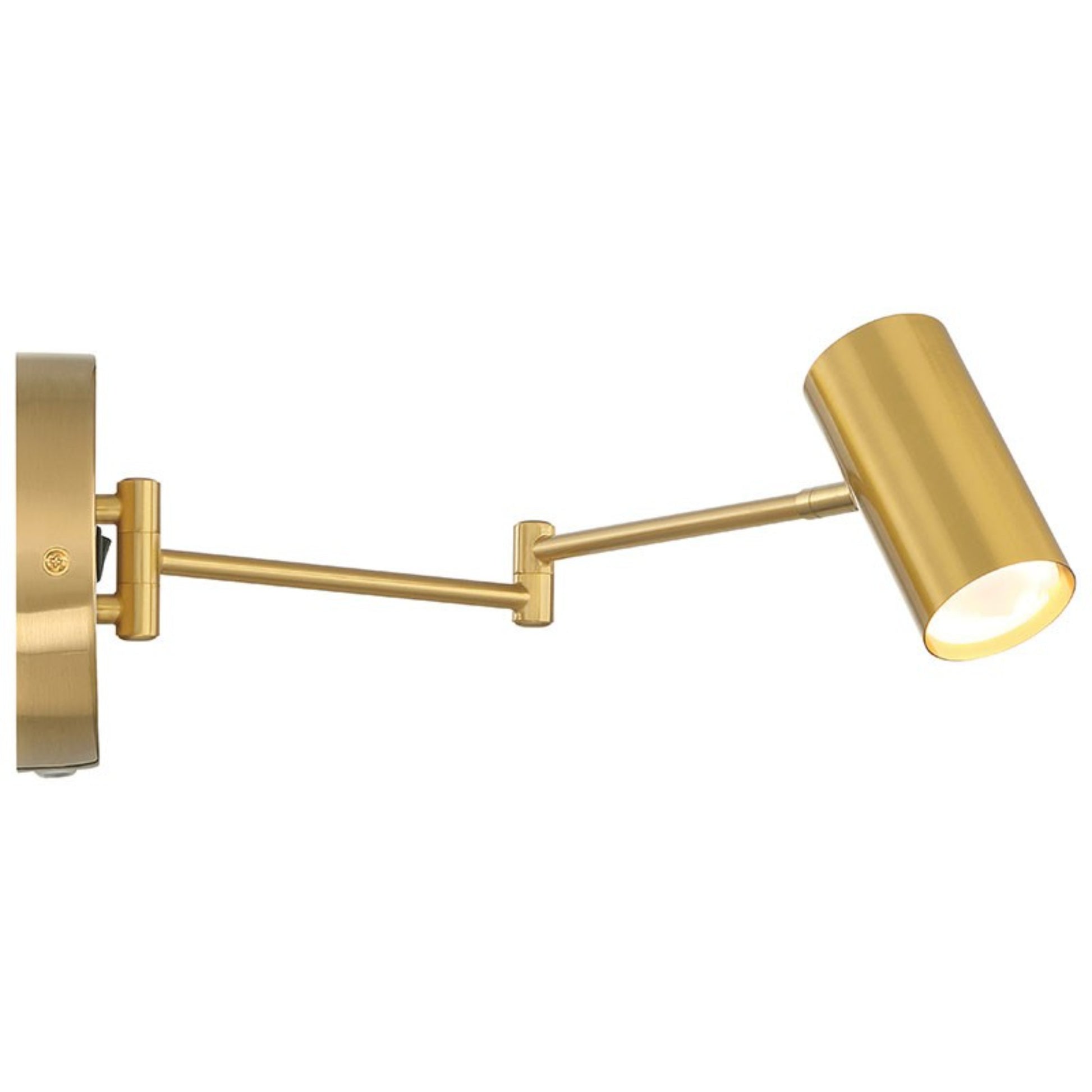 Austin 13" LED Reading Light, Antique Brushed Brass Finish - Bees Lighting