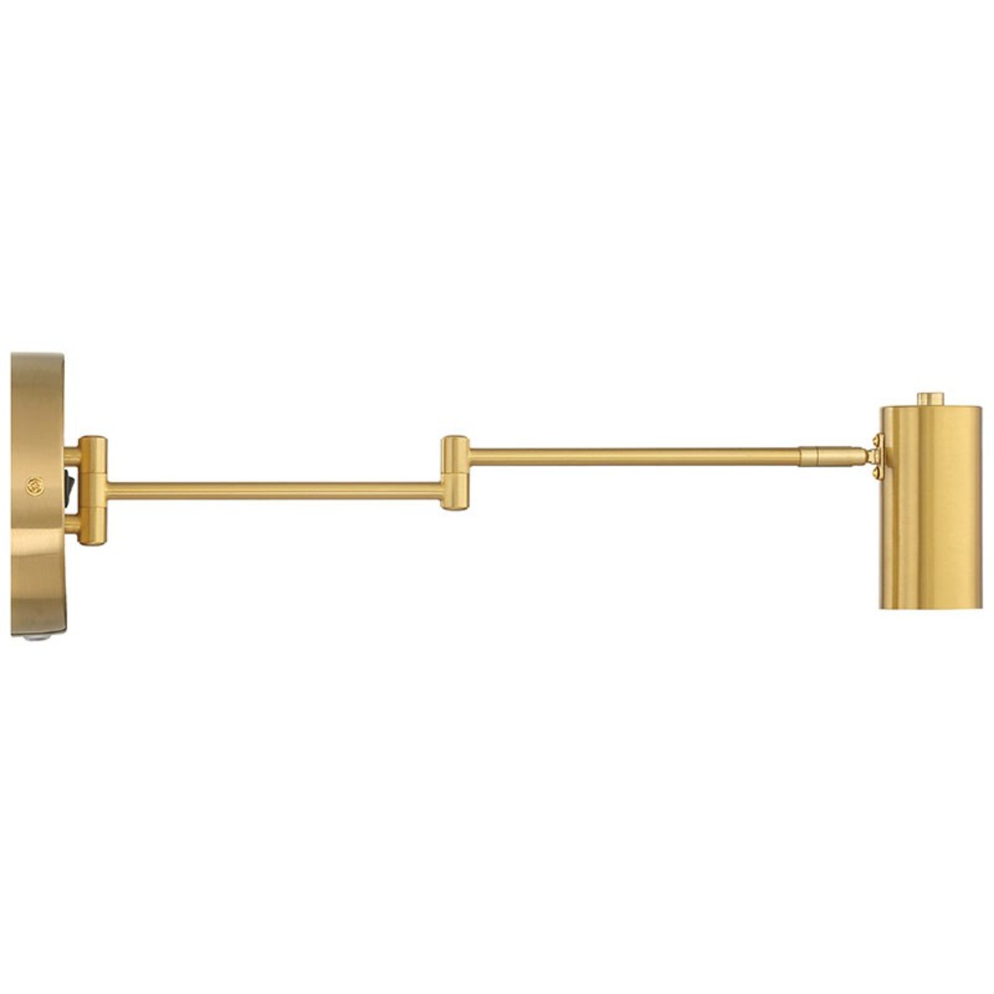 Austin 13" LED Reading Light, Antique Brushed Brass Finish - Bees Lighting