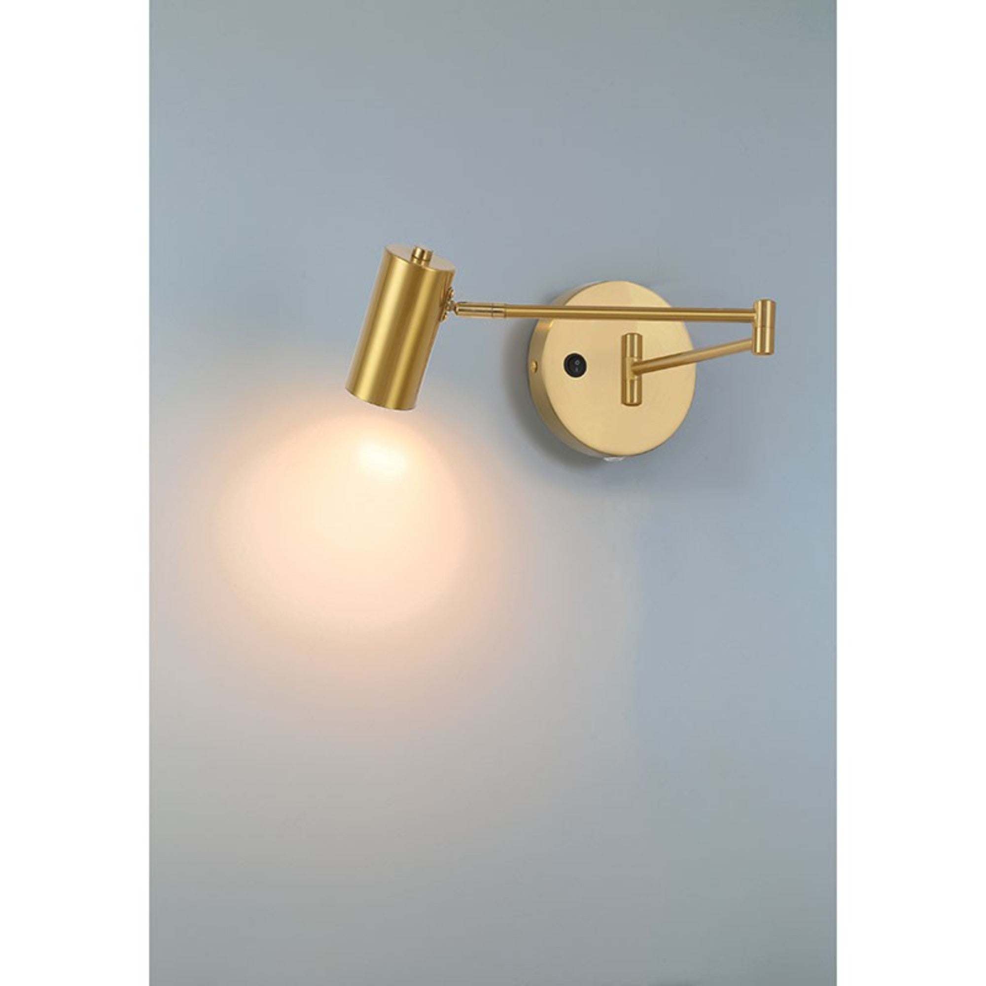 Austin 13" LED Reading Light, Antique Brushed Brass Finish - Bees Lighting