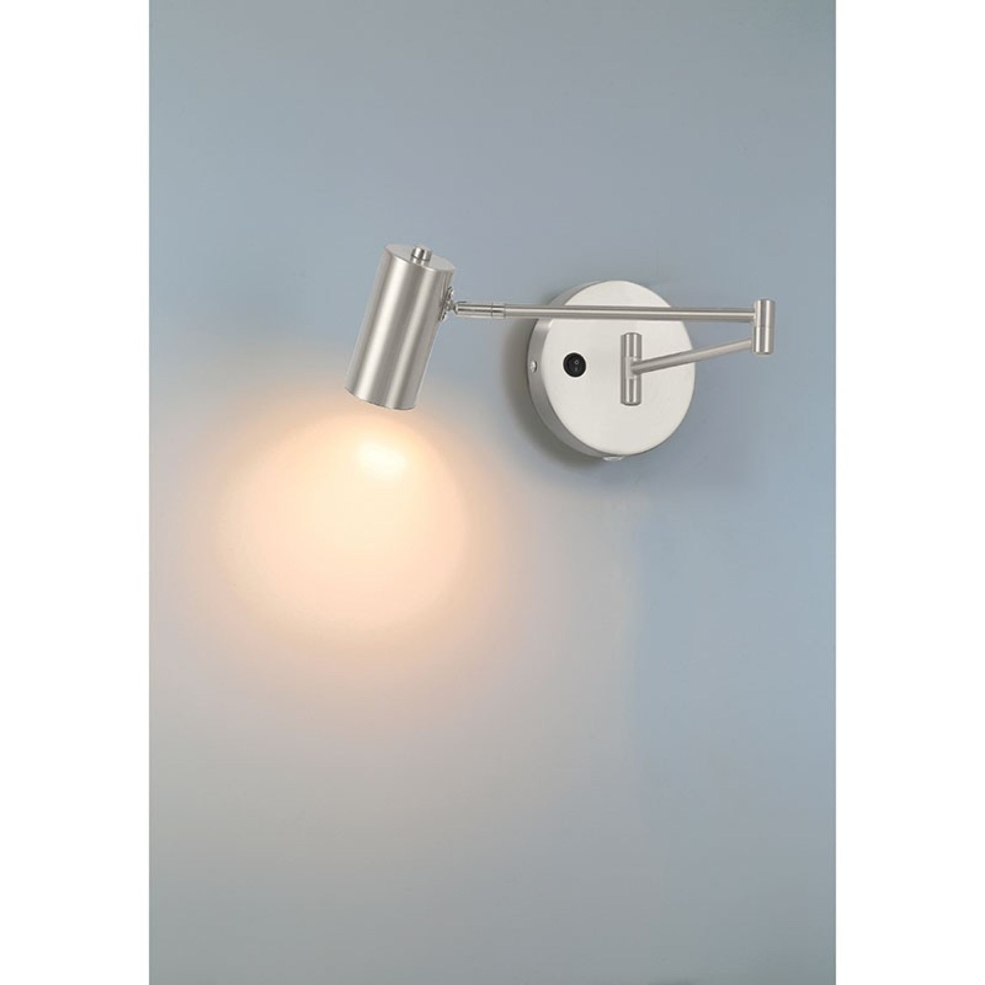 Austin 13" LED Reading Light, Brushed Steel Finish - Bees Lighting