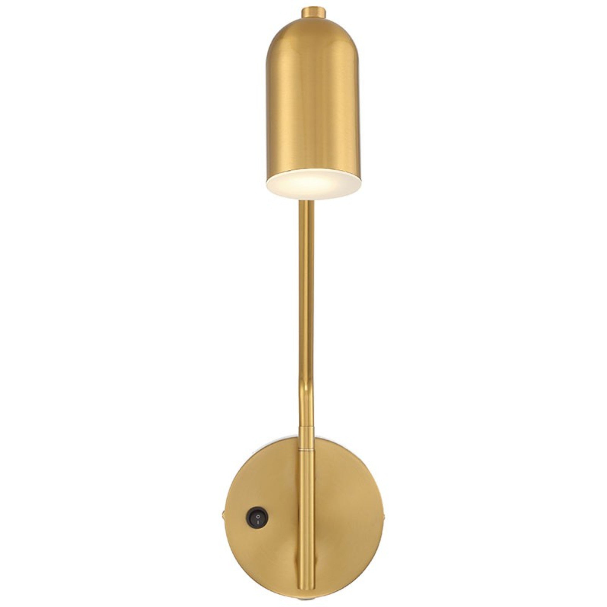 Lizbo 16" LED Reading Light, Antique Brushed Brass Finish - Bees Lighting