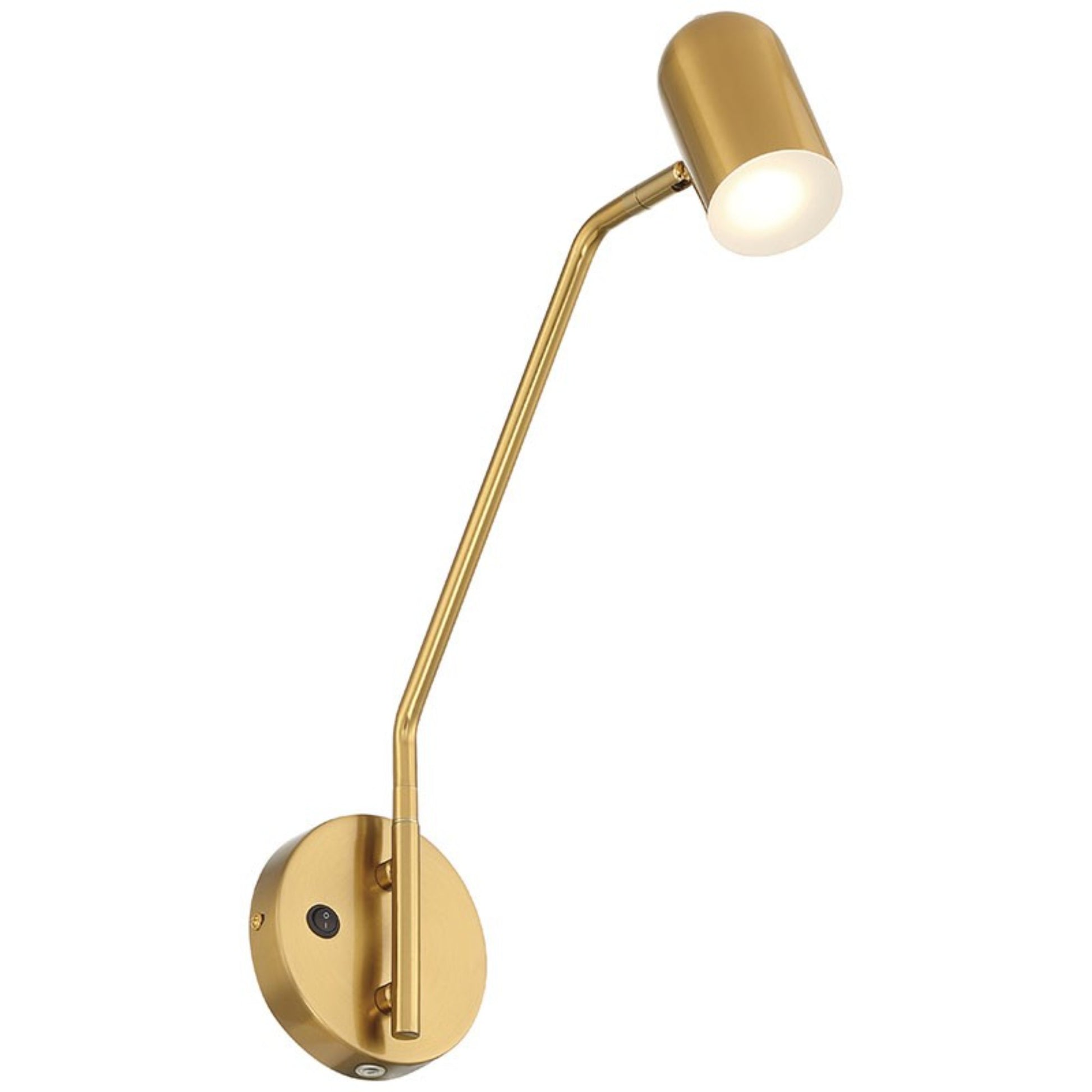 Lizbo 16" LED Reading Light, Antique Brushed Brass Finish - Bees Lighting