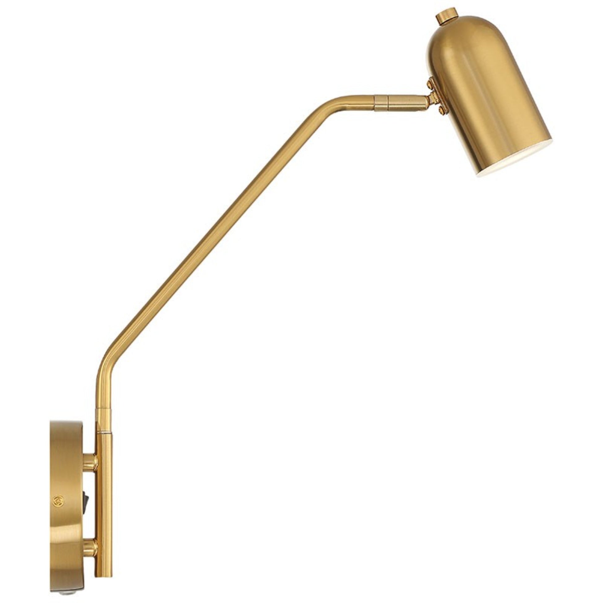 Lizbo 16" LED Reading Light, Antique Brushed Brass Finish - Bees Lighting