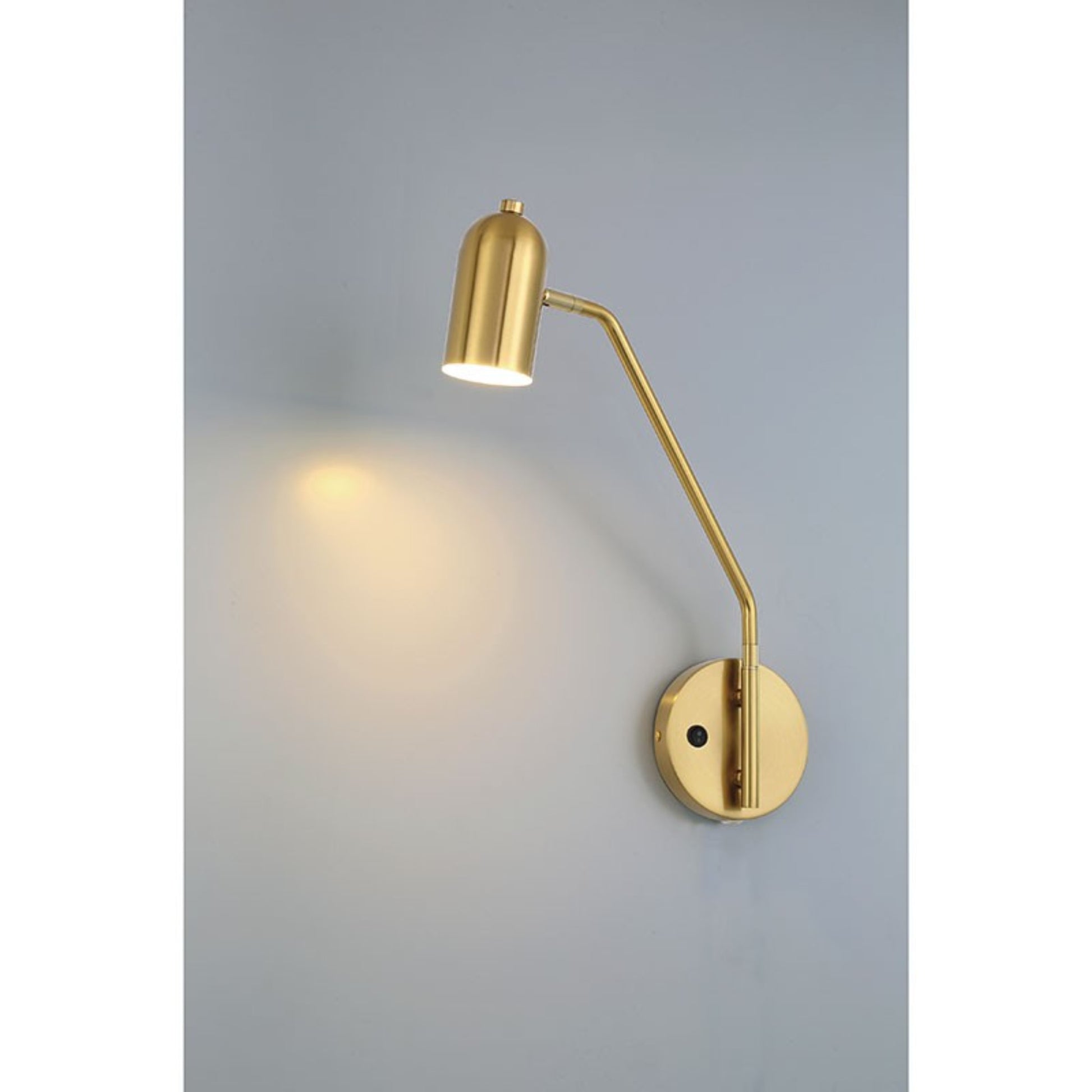 Lizbo 16" LED Reading Light, Antique Brushed Brass Finish - Bees Lighting
