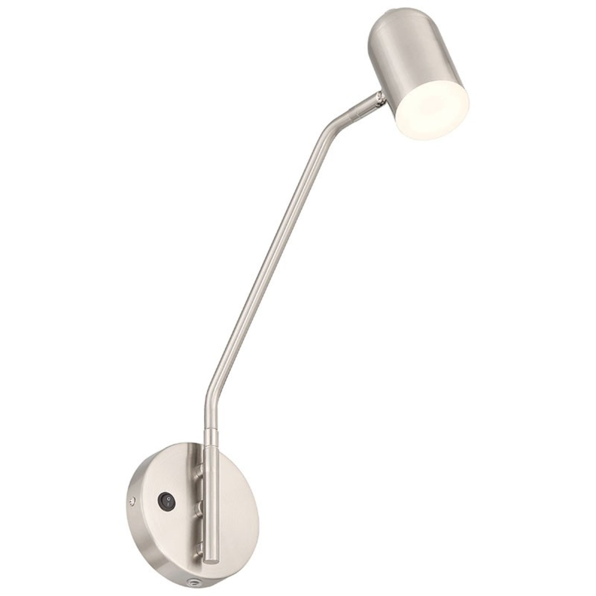 Lizbo 16" LED Reading Light, Brushed Steel Finish - Bees Lighting