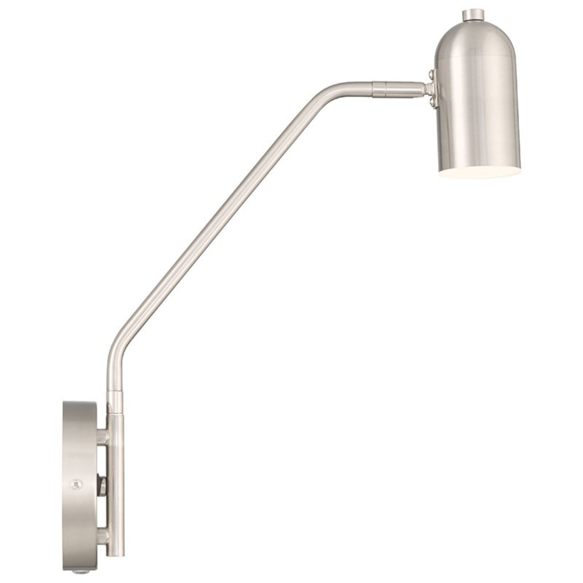Lizbo 16" LED Reading Light, Brushed Steel Finish - Bees Lighting