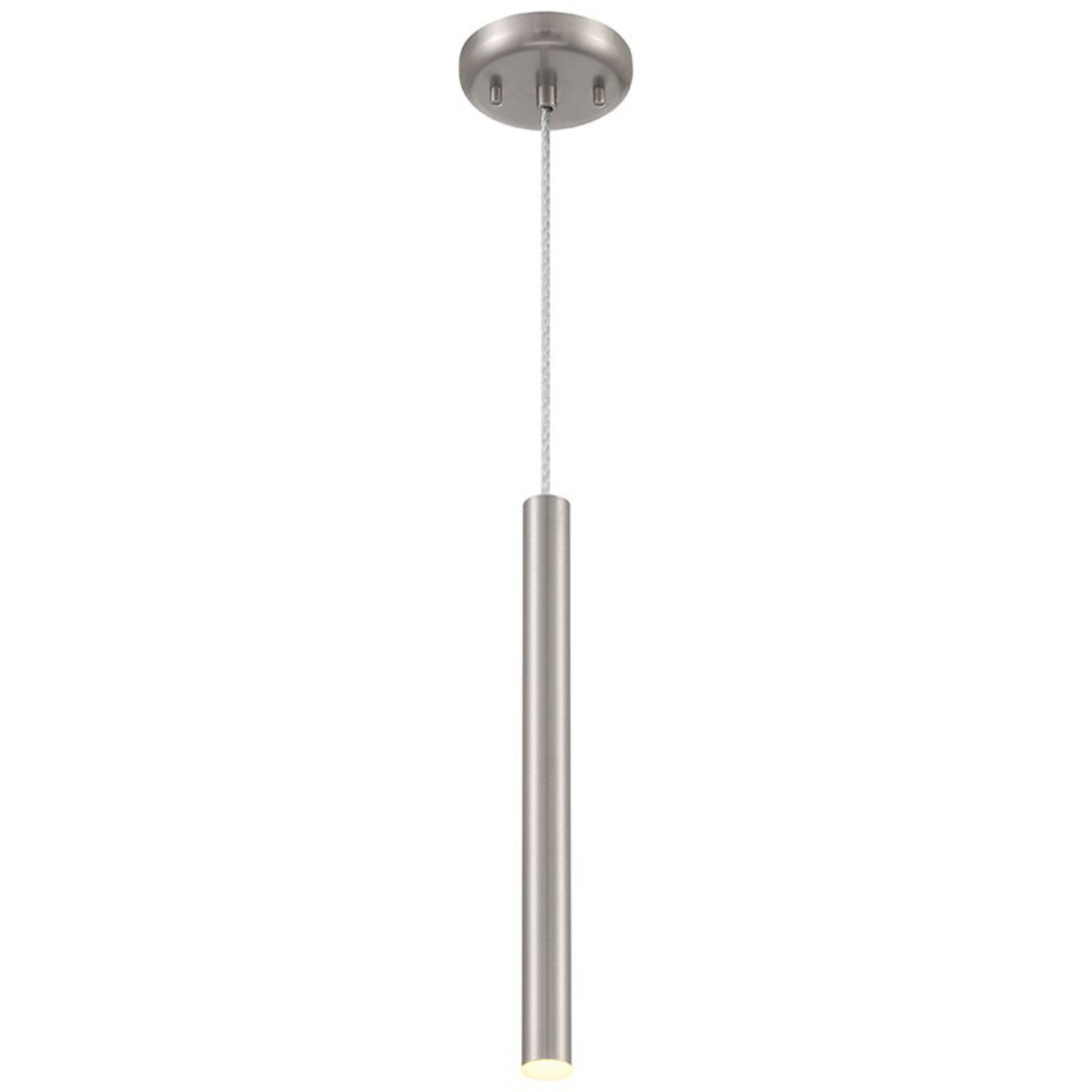 Pipeline 16" LED Pendant, Brushed Steel Finish - Bees Lighting