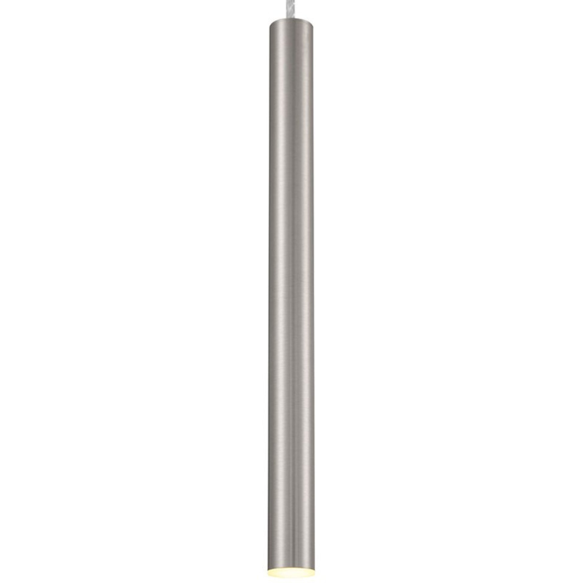 Pipeline 16" LED Pendant, Brushed Steel Finish - Bees Lighting