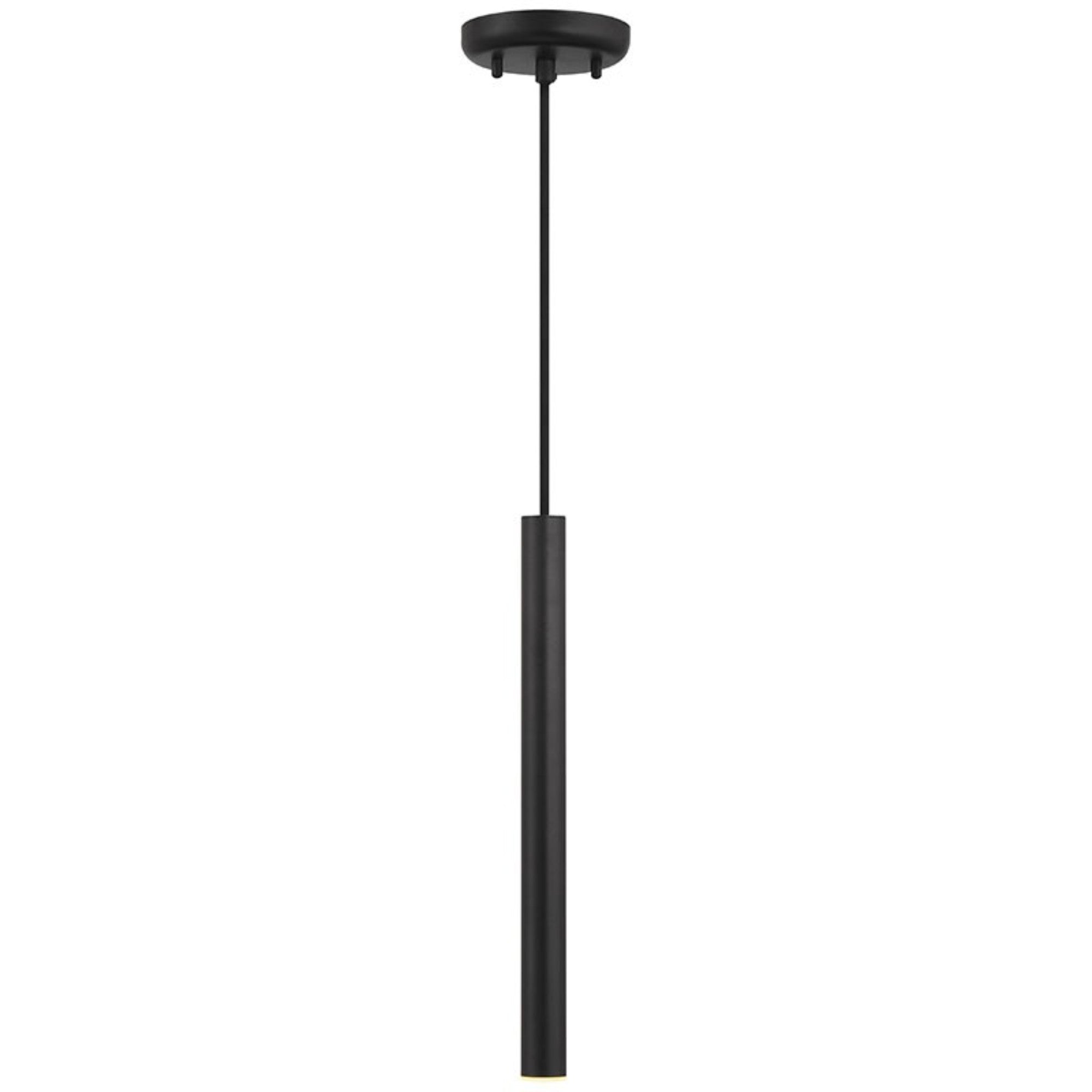 Pipeline 16" LED Pendant, Matte Black Finish