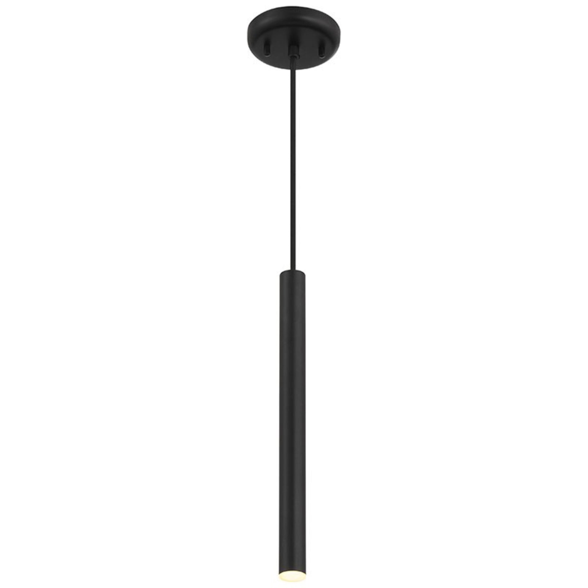 Pipeline 16" LED Pendant, Matte Black Finish - Bees Lighting
