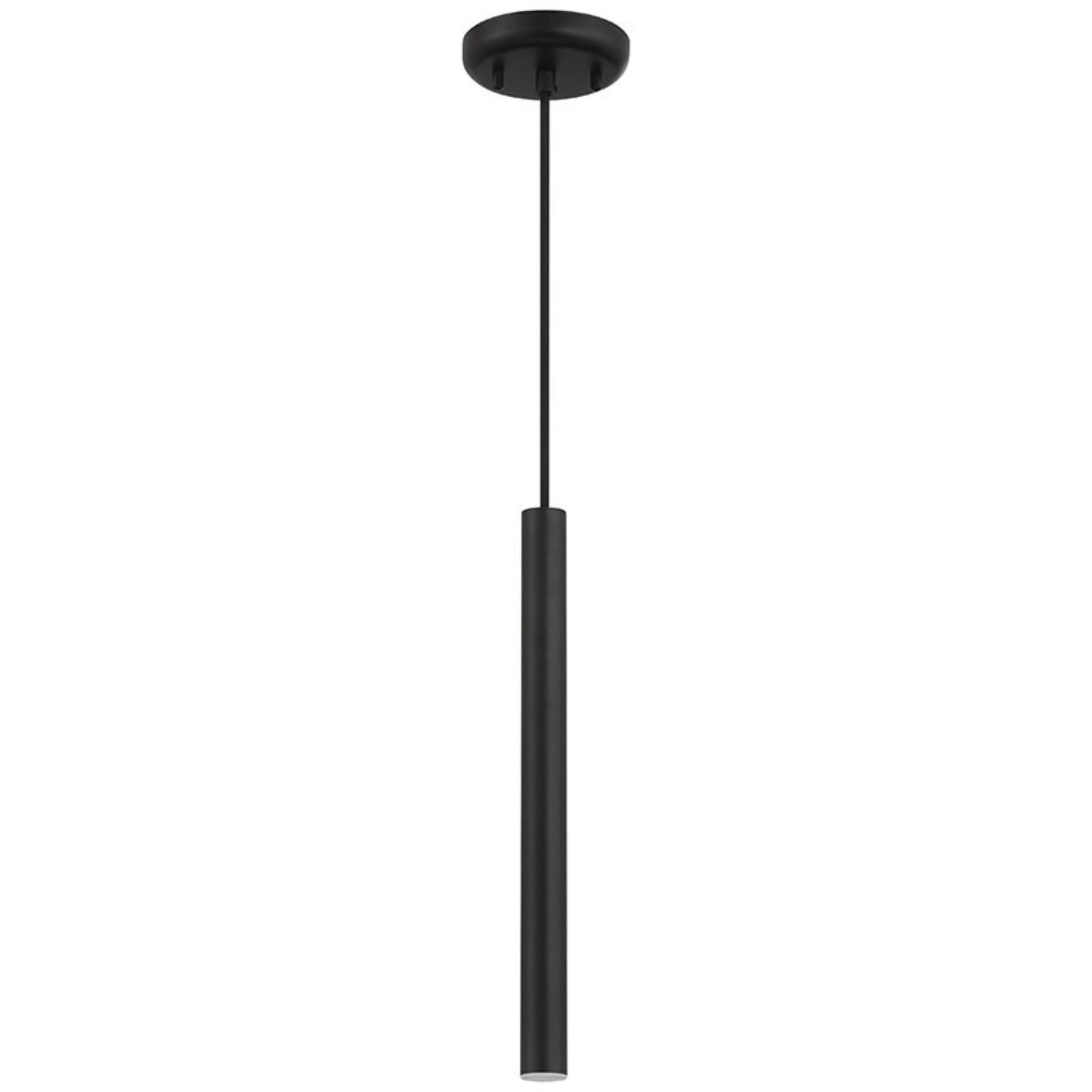 Pipeline 16" LED Pendant, Matte Black Finish - Bees Lighting
