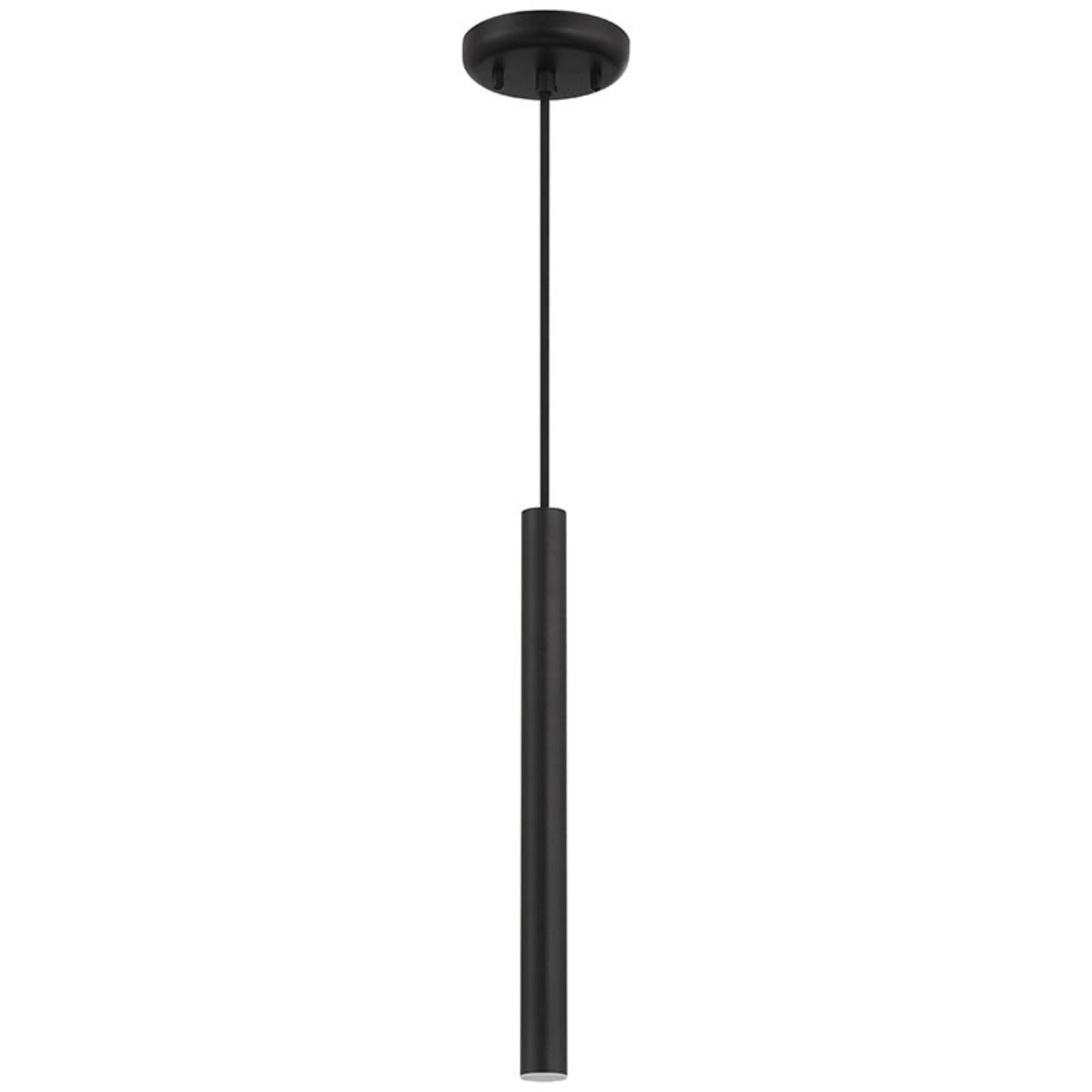 Pipeline 16" LED Pendant, Matte Black Finish - Bees Lighting