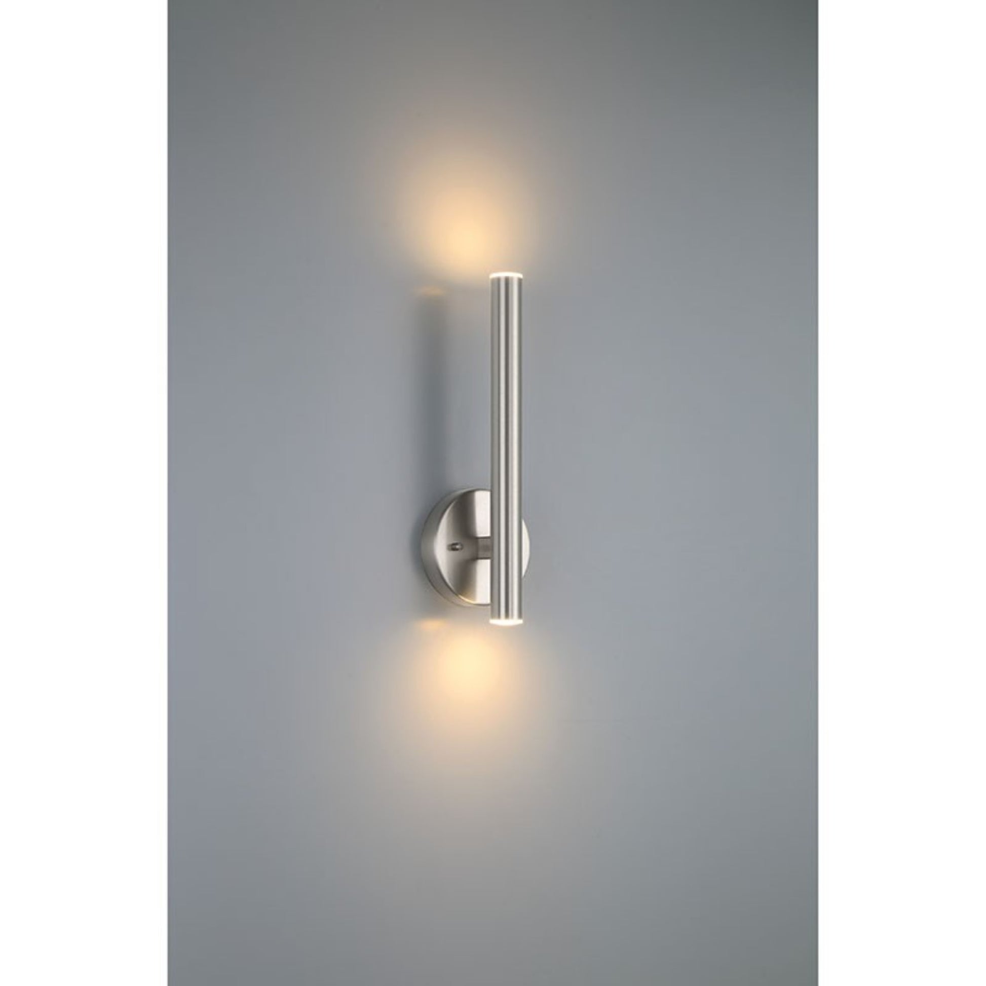 Pipeline 14" LED Wall Sconce, Brushed Steel Finish - Bees Lighting