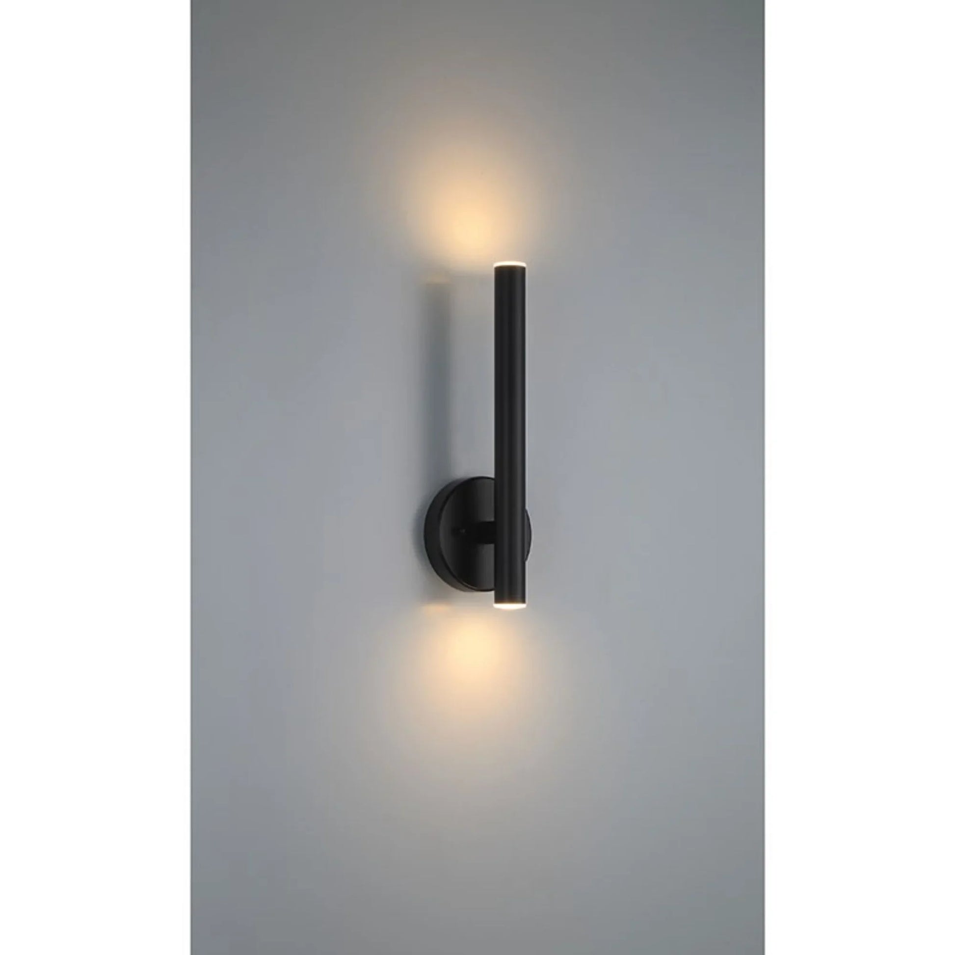 Pipeline 14" LED Wall Sconce, Matte Black Finish - Bees Lighting
