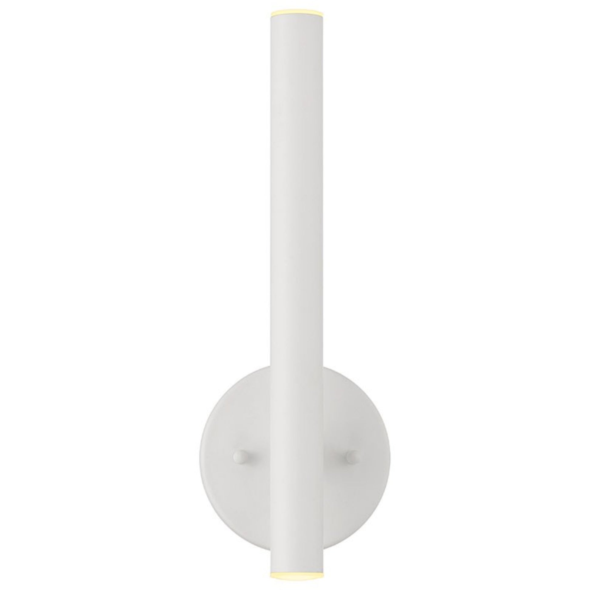 Pipeline 14" LED Wall Sconce, Matte White Finish - Bees Lighting
