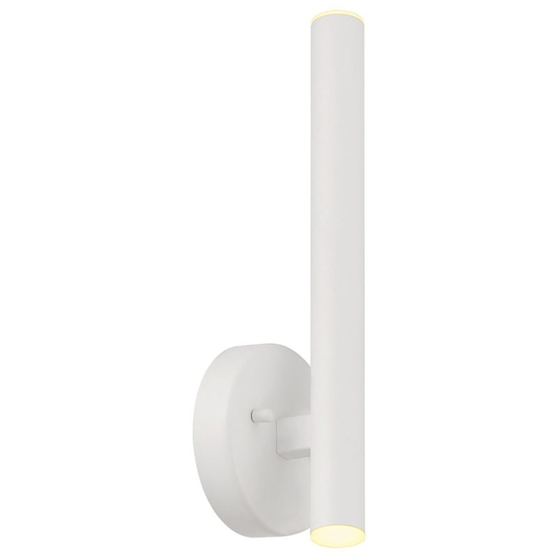 Pipeline 14" LED Wall Sconce, Matte White Finish - Bees Lighting