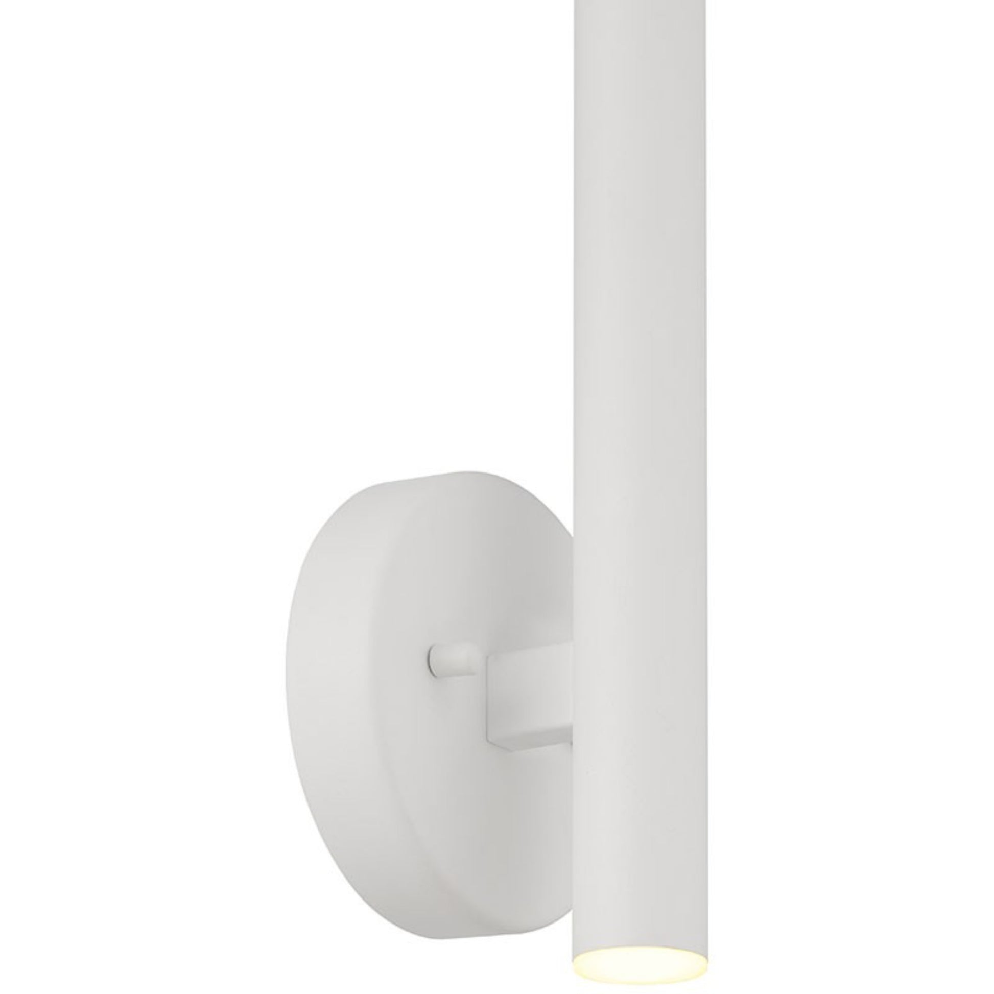 Pipeline 14" LED Wall Sconce, Matte White Finish - Bees Lighting