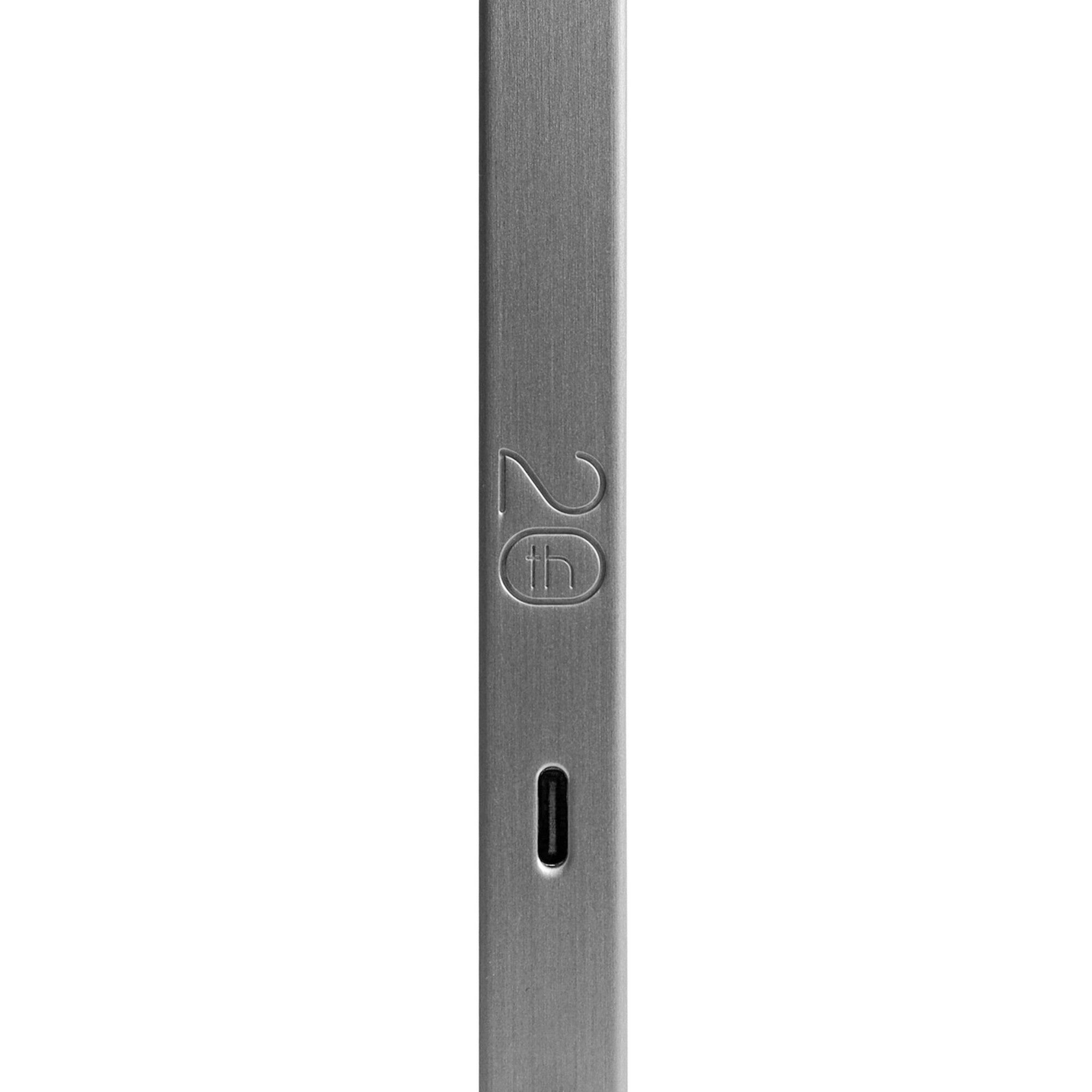 Z-Bar Pro Gen 4 Brushed Aluminum Modern LED Desk Lamp with USB Port