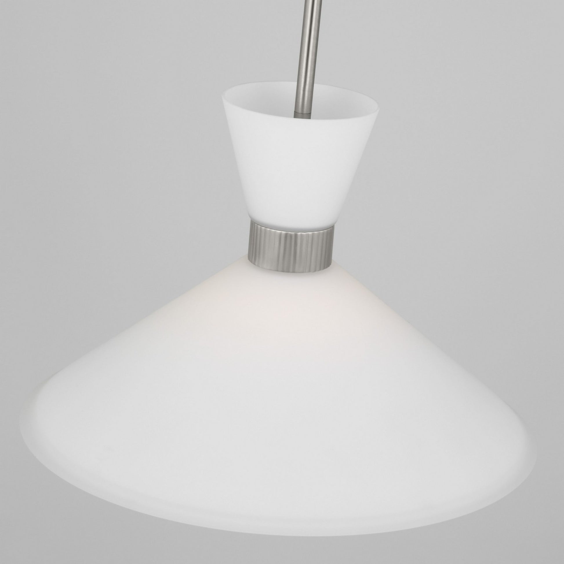 Belcarra 15" Medium Pendant, Brushed Steel Finish - Bees Lighting