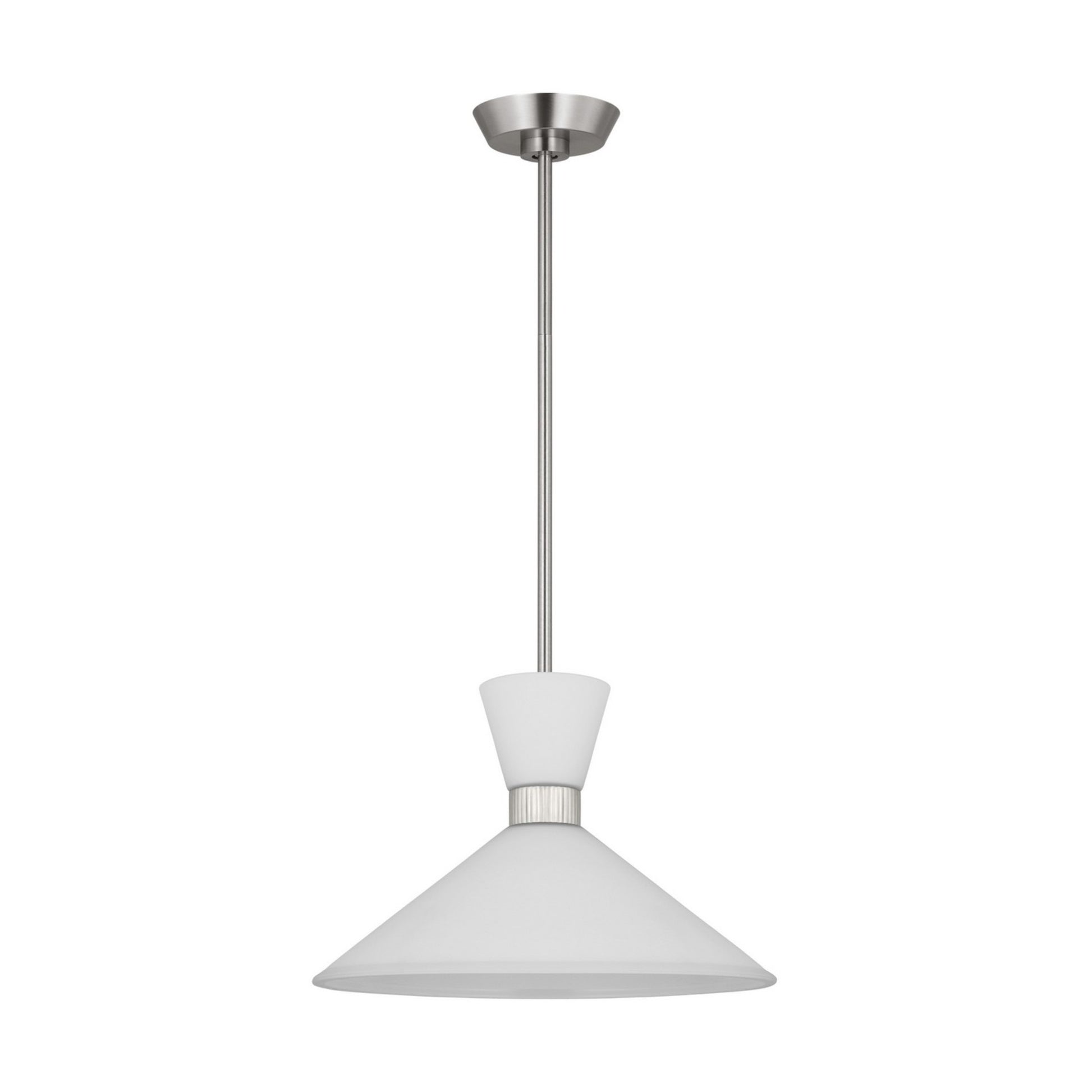 Belcarra 15" Medium Pendant, Brushed Steel Finish - Bees Lighting