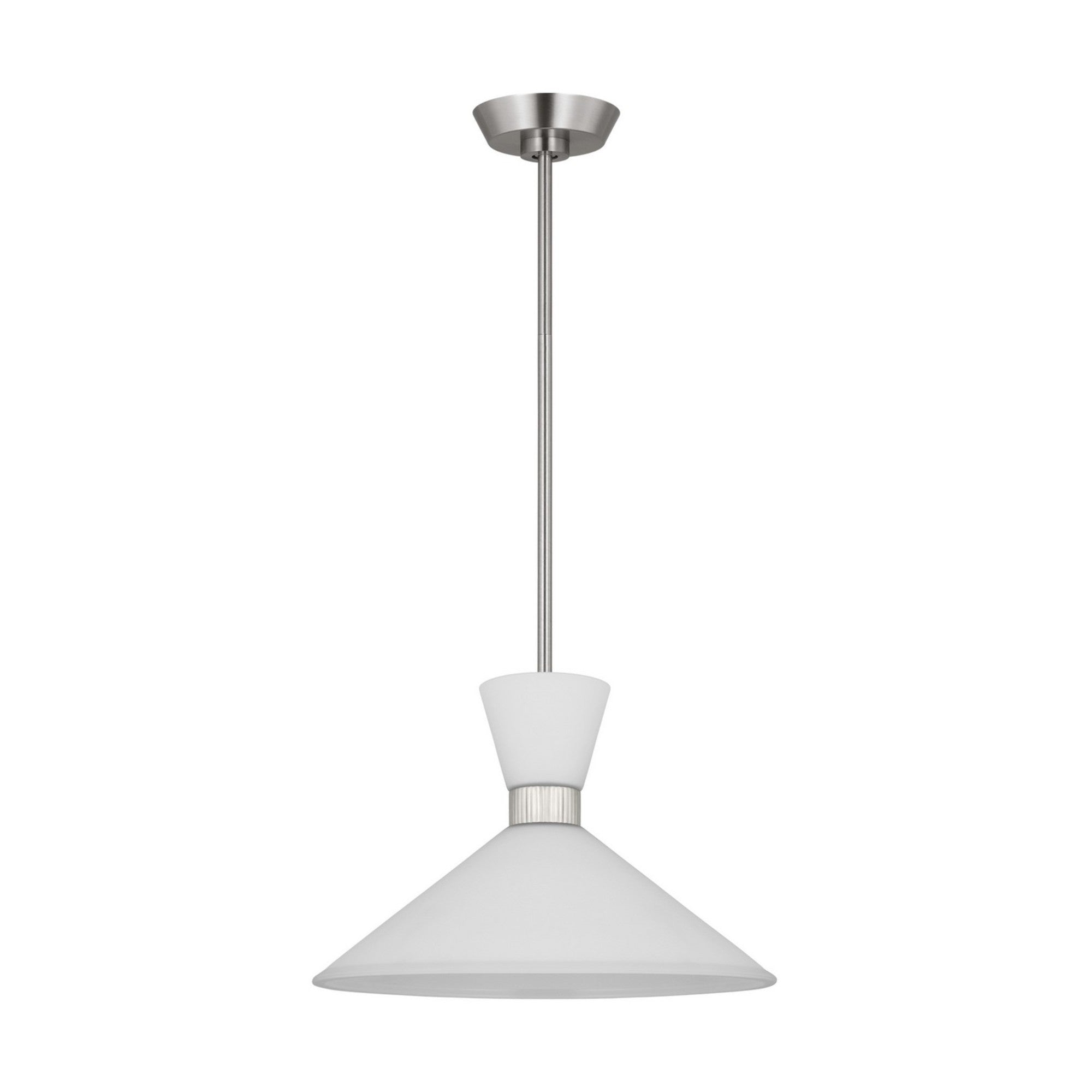 Belcarra 15" Medium Pendant, Brushed Steel Finish - Bees Lighting