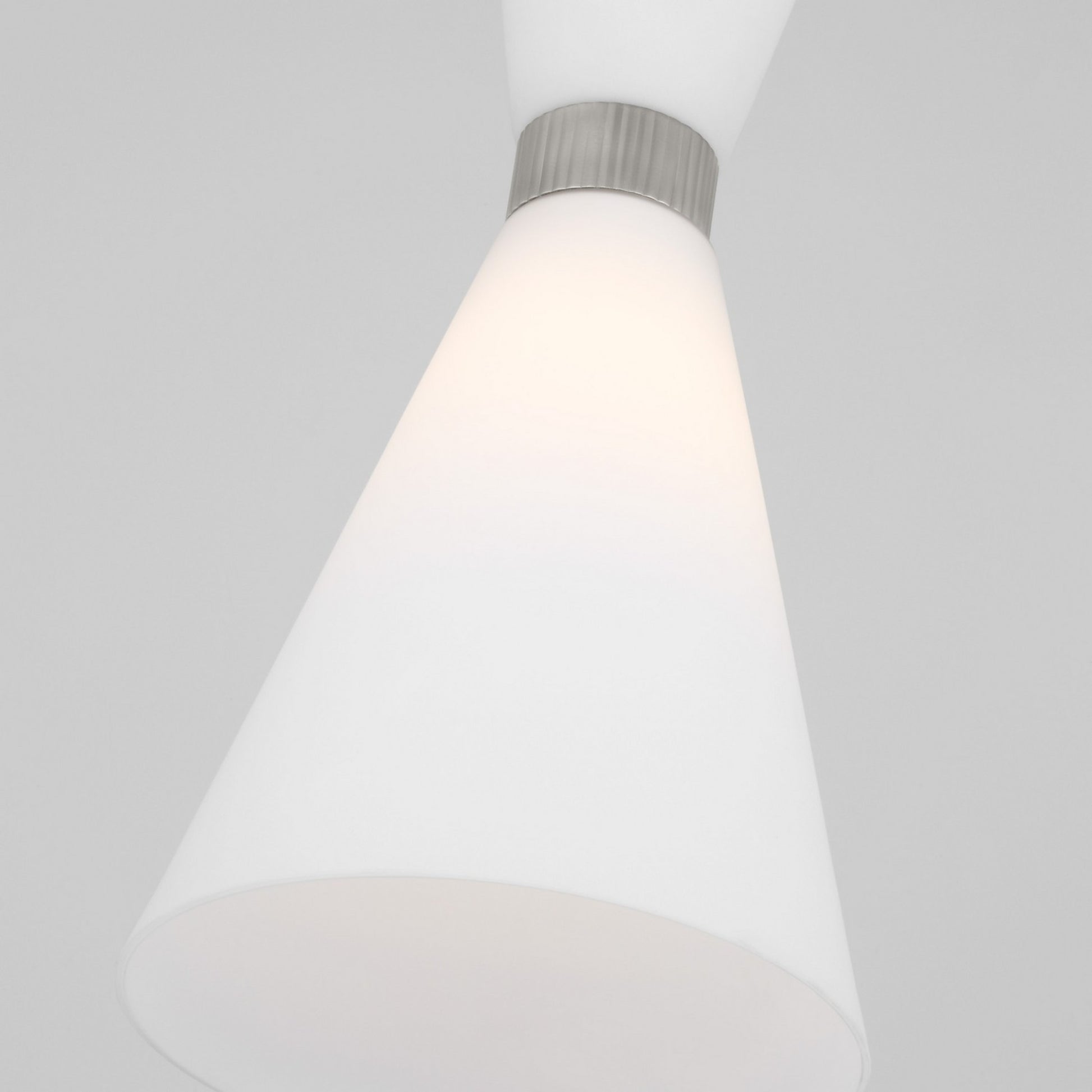 Belcarra 8" Small Pendant, Brushed Steel Finish - Bees Lighting