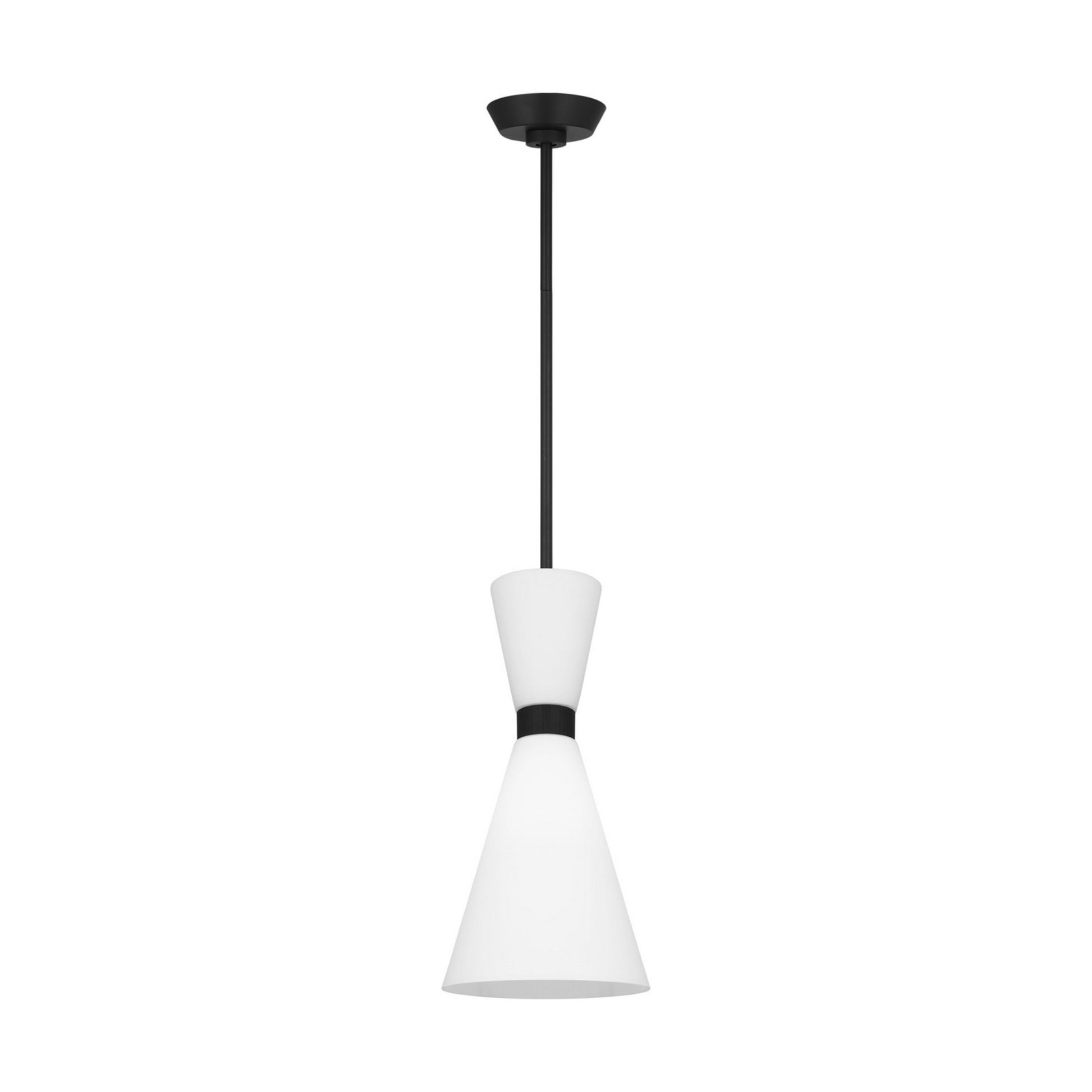 Belcarra 8" Small Pendant, Midnight Black Finish - Bees Lighting