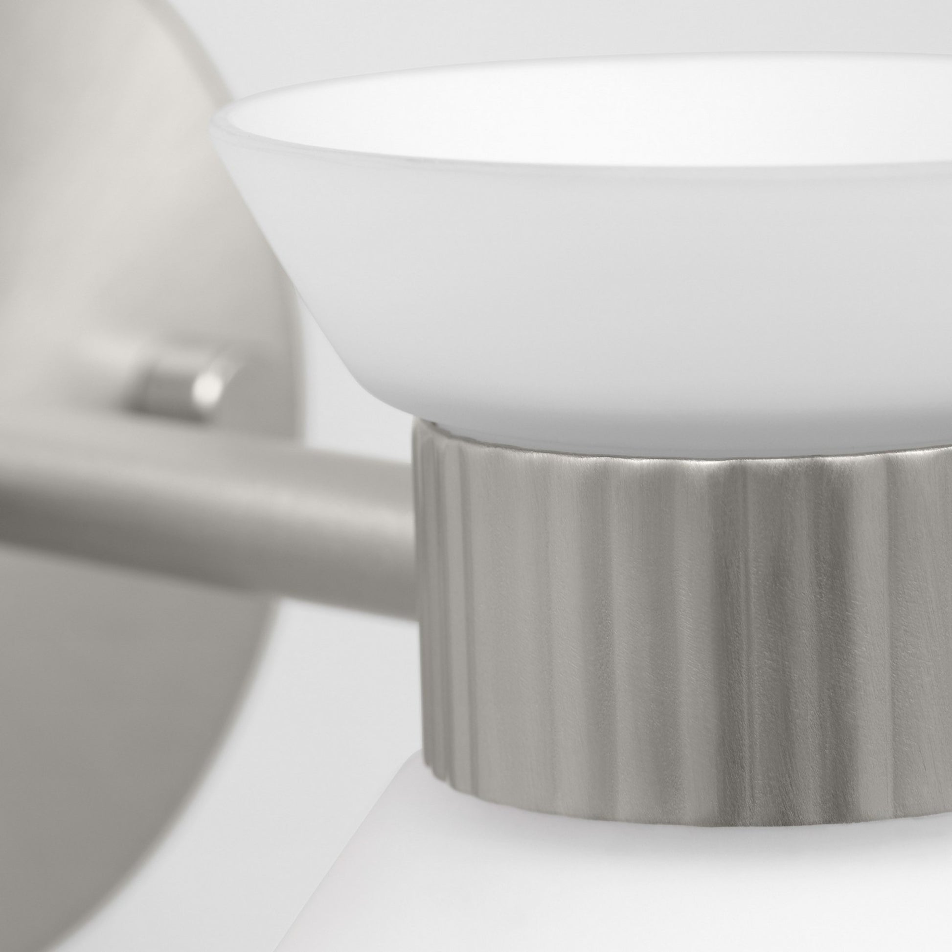 Belcarra 8" Small Bath Sconce, Brushed Steel Finish - Bees Lighting