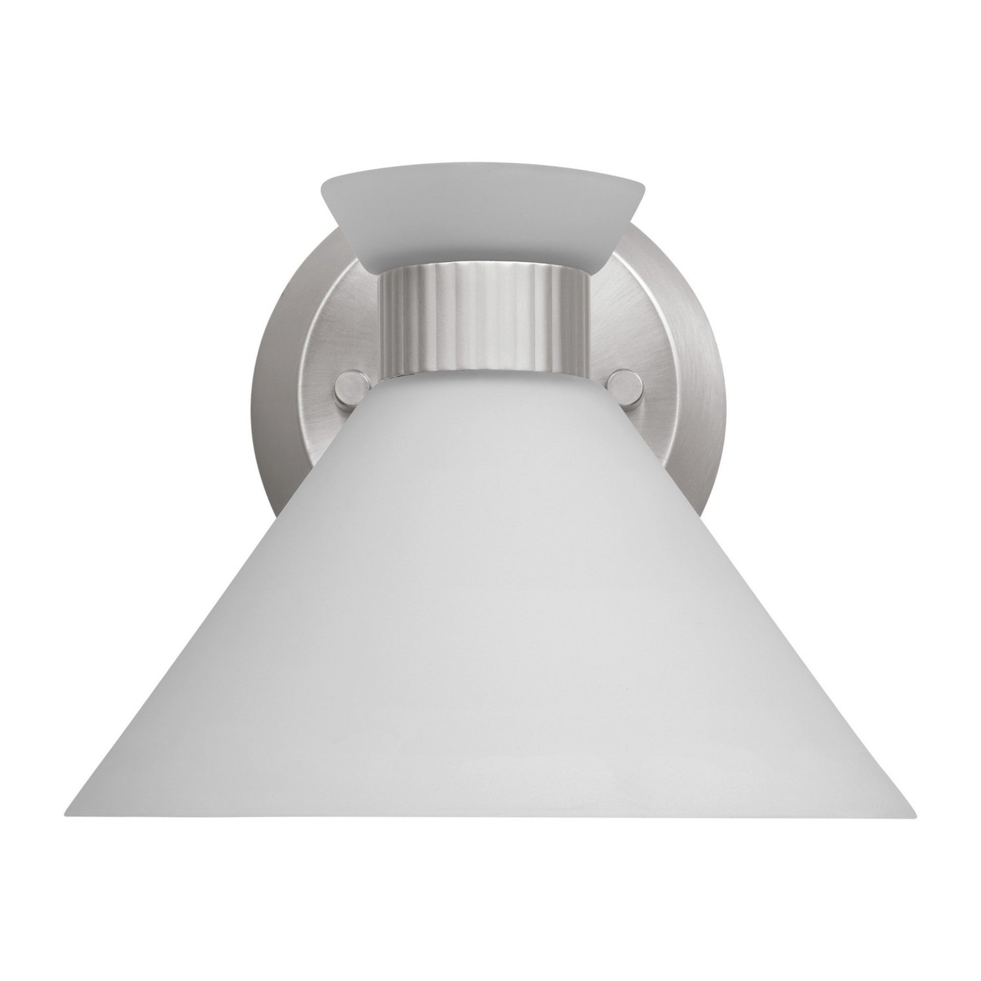 Belcarra 8" Small Bath Sconce, Brushed Steel Finish - Bees Lighting