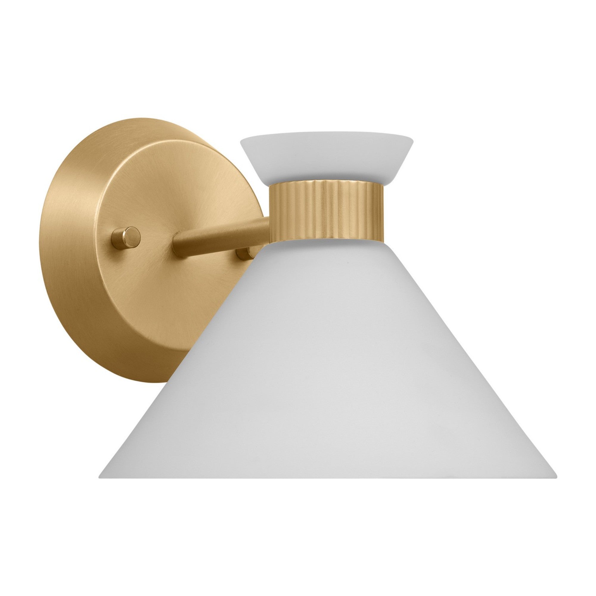 Belcarra 8" Small Bath Sconce, Satin Brass Finish - Bees Lighting
