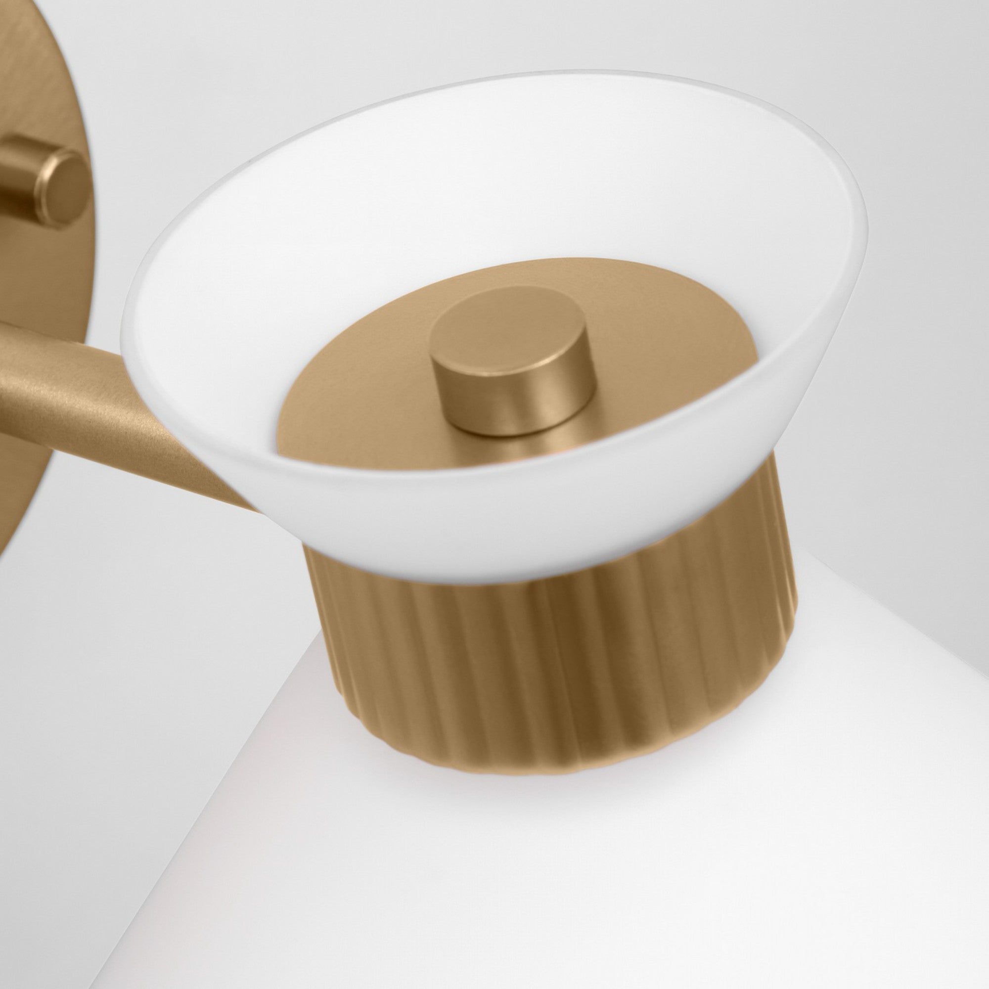 Belcarra 8" Small Bath Sconce, Satin Brass Finish - Bees Lighting