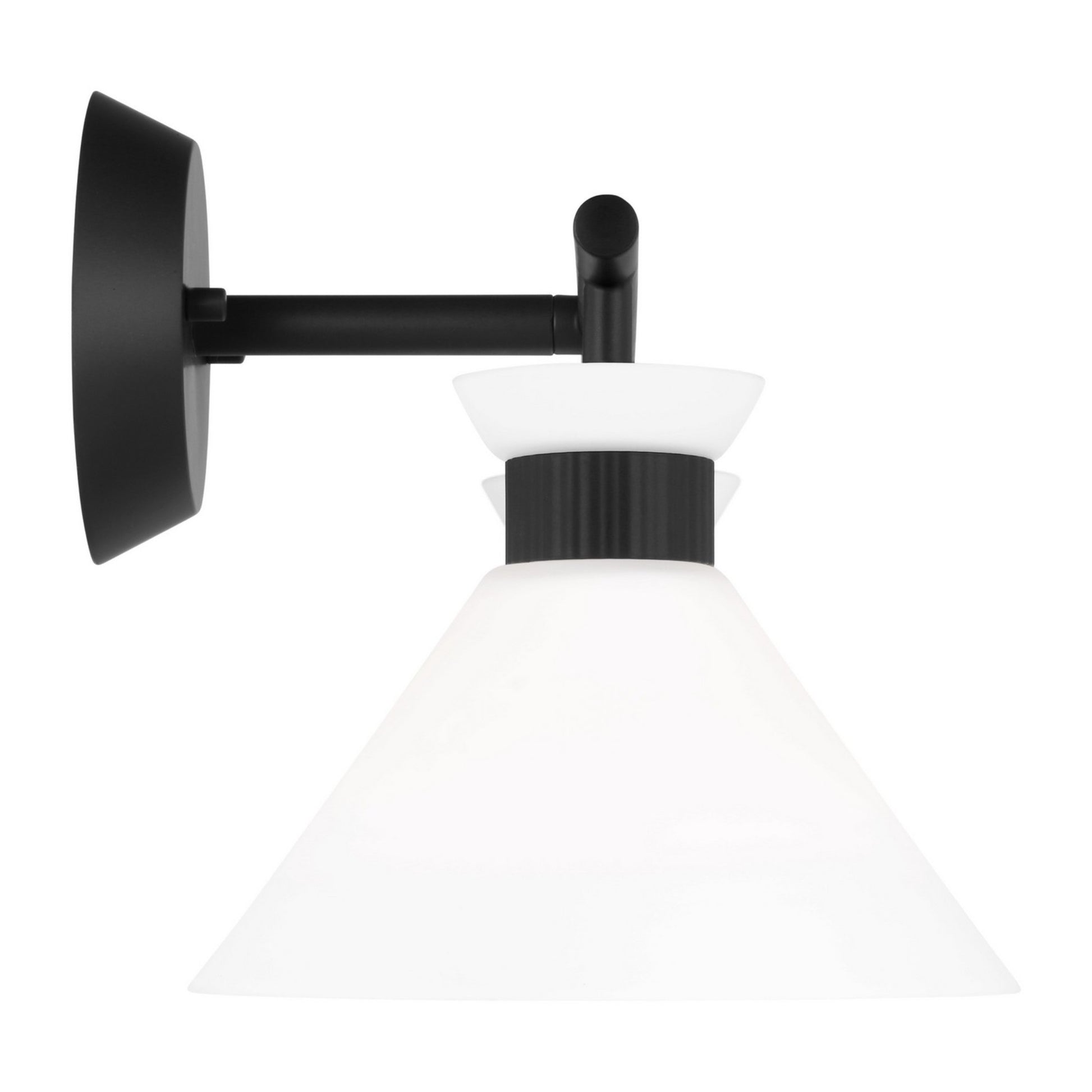 Belcarra 17" 2-Light Bathroom Vanity, Midnight Black Finish - Bees Lighting