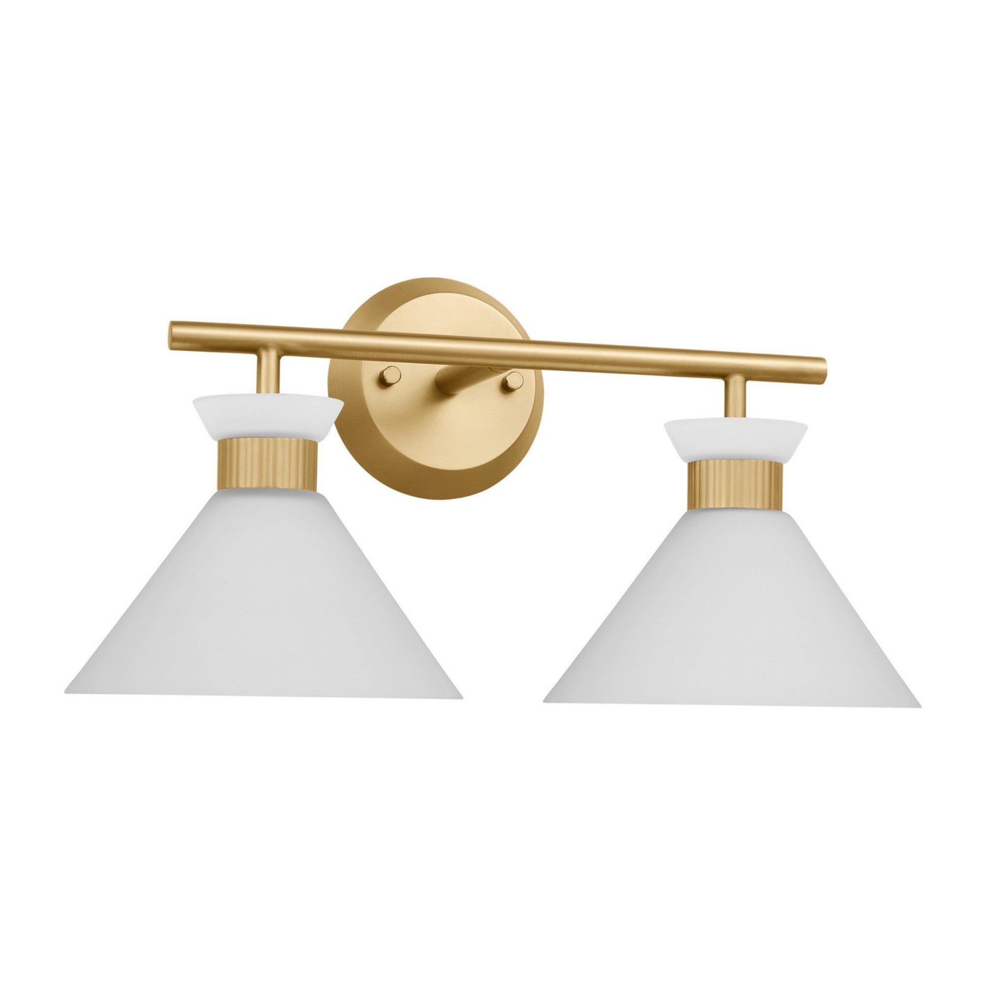 Belcarra 17" 2-Light Bathroom Vanity, Satin Brass Finish - Bees Lighting