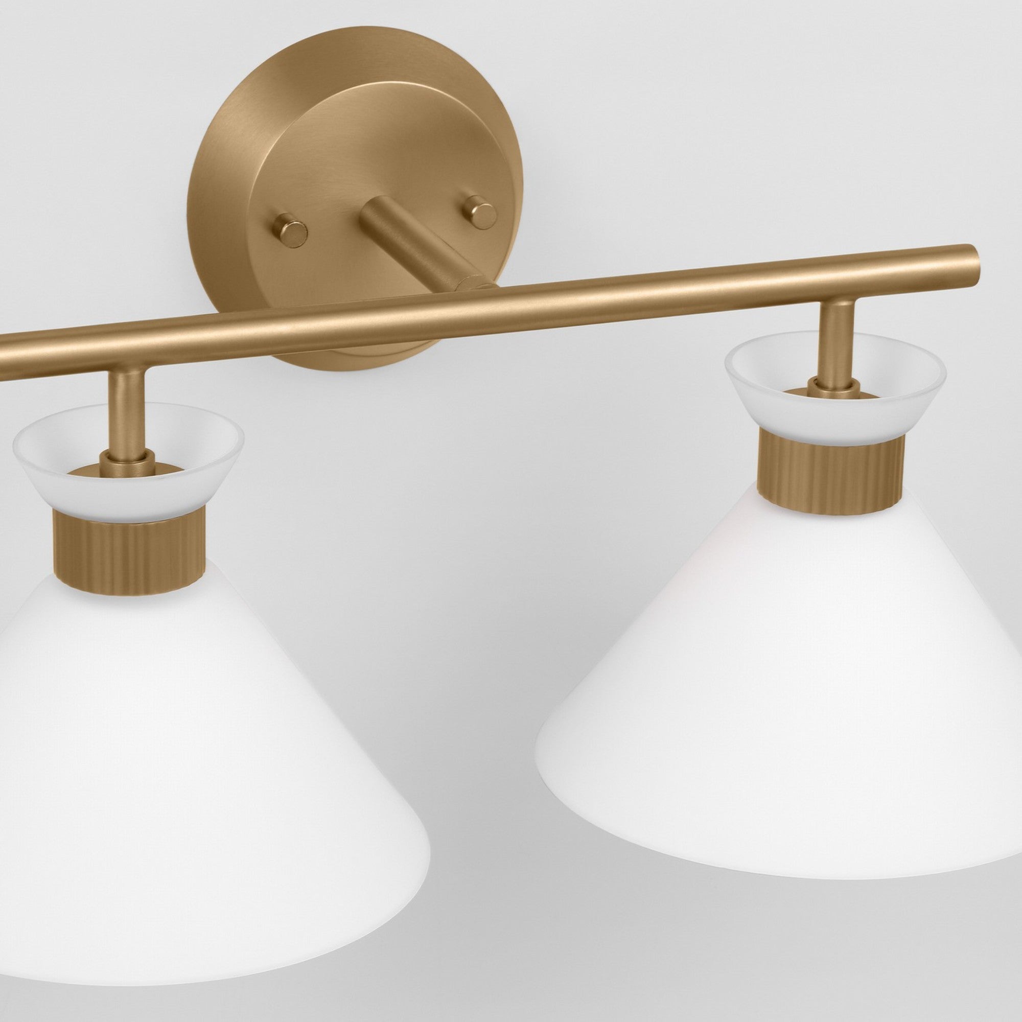 Belcarra 17" 2-Light Bathroom Vanity, Satin Brass Finish - Bees Lighting
