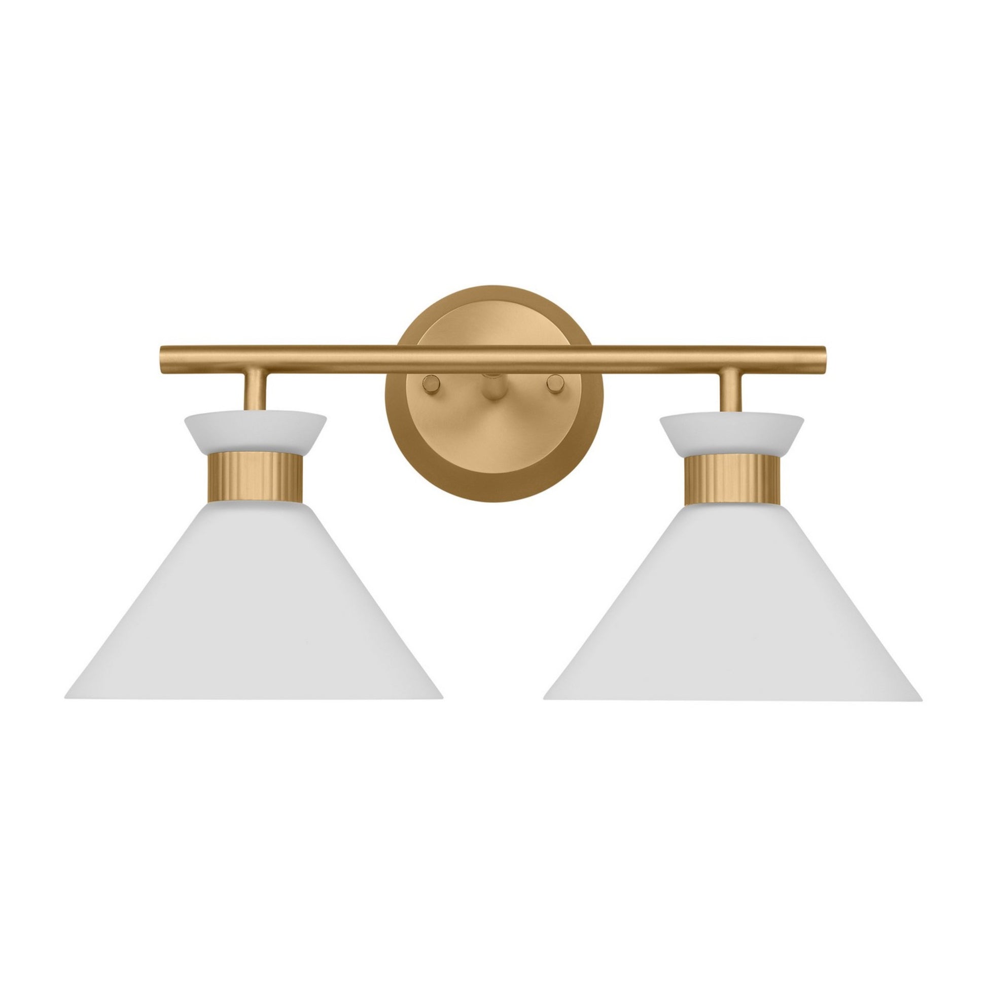 Belcarra 17" 2-Light Bathroom Vanity, Satin Brass Finish - Bees Lighting