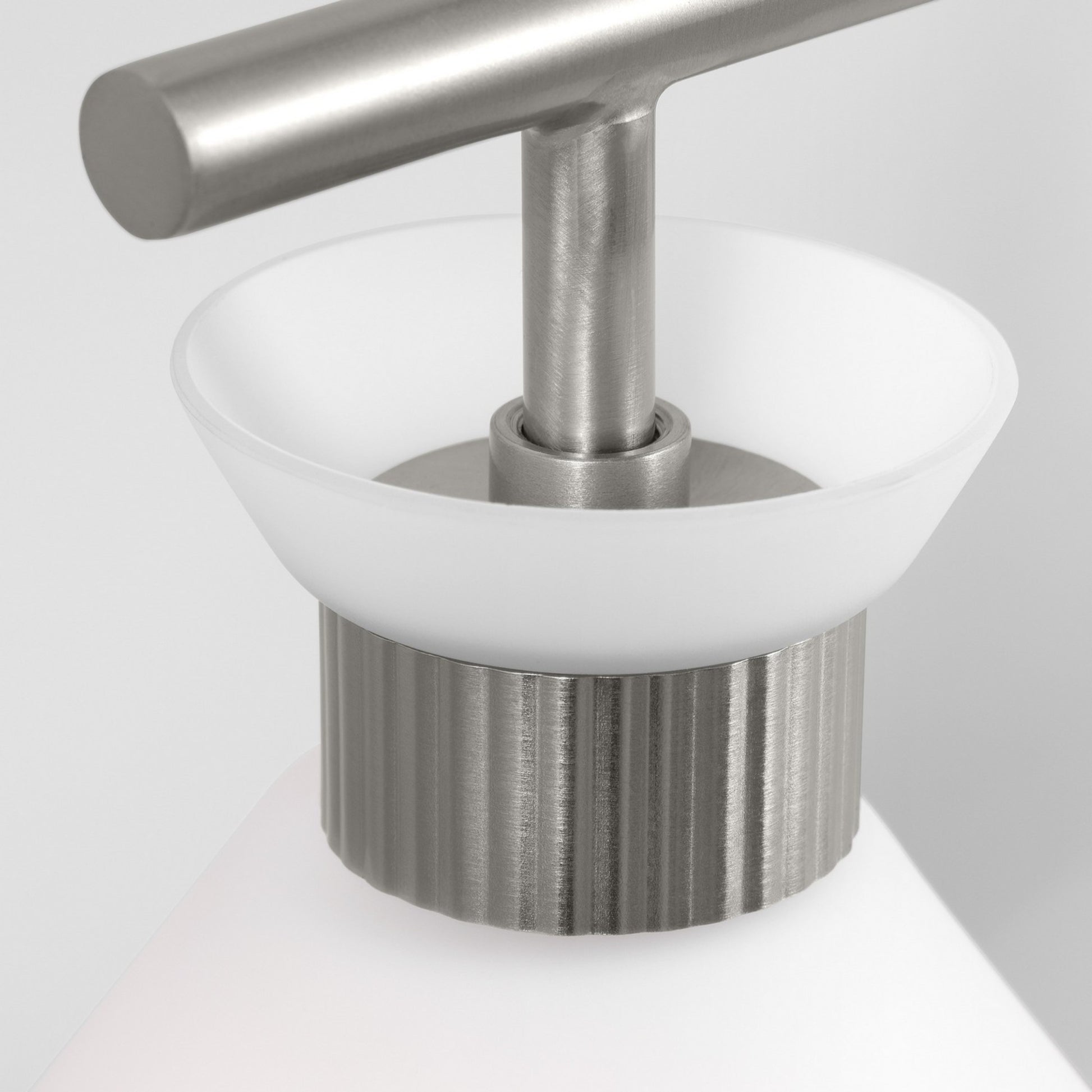 Belcarra 37" 4-Light Bathroom Vanity, Brushed Steel Finish - Bees Lighting
