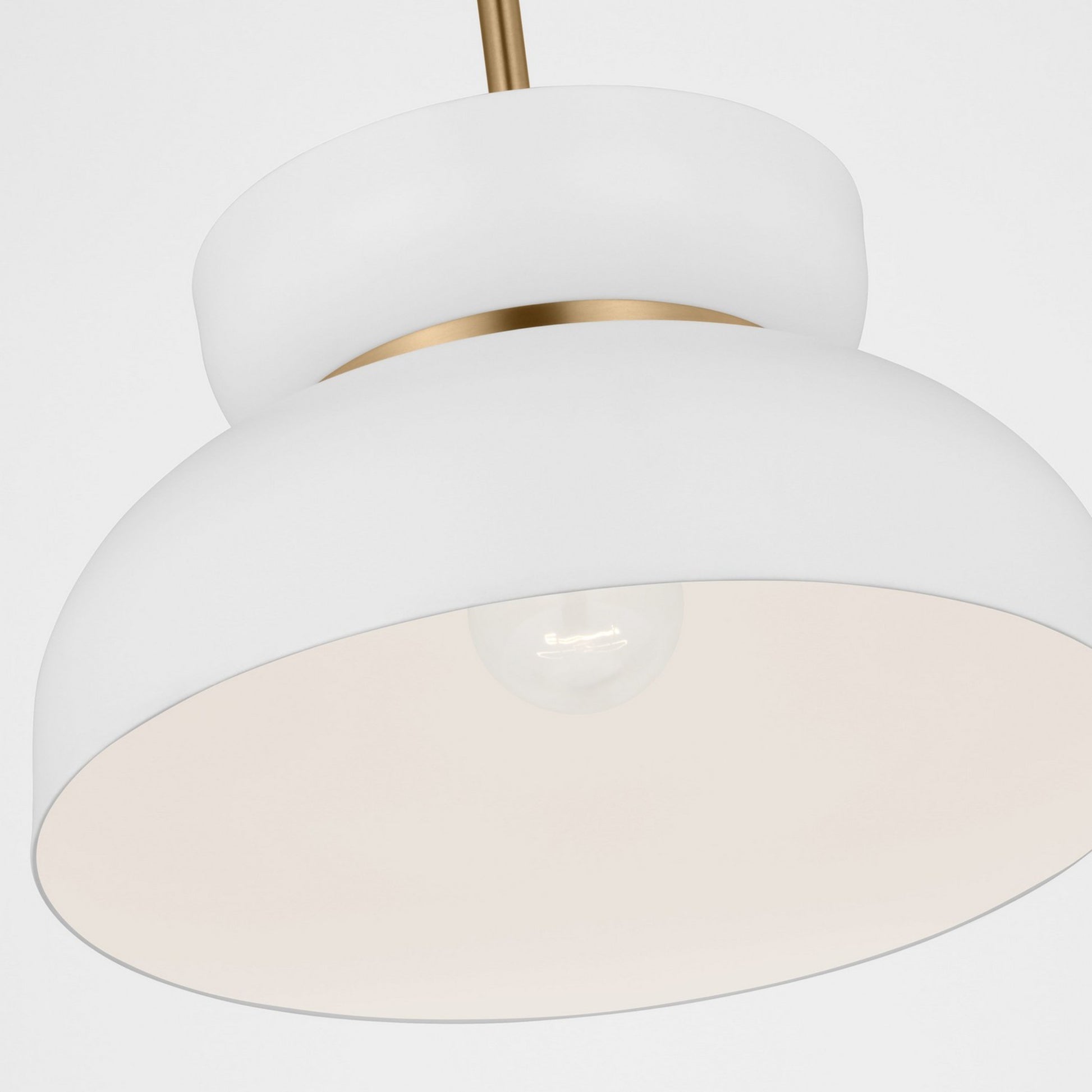 Pemberton 12" Pendant, Matte White Finish - Bees Lighting