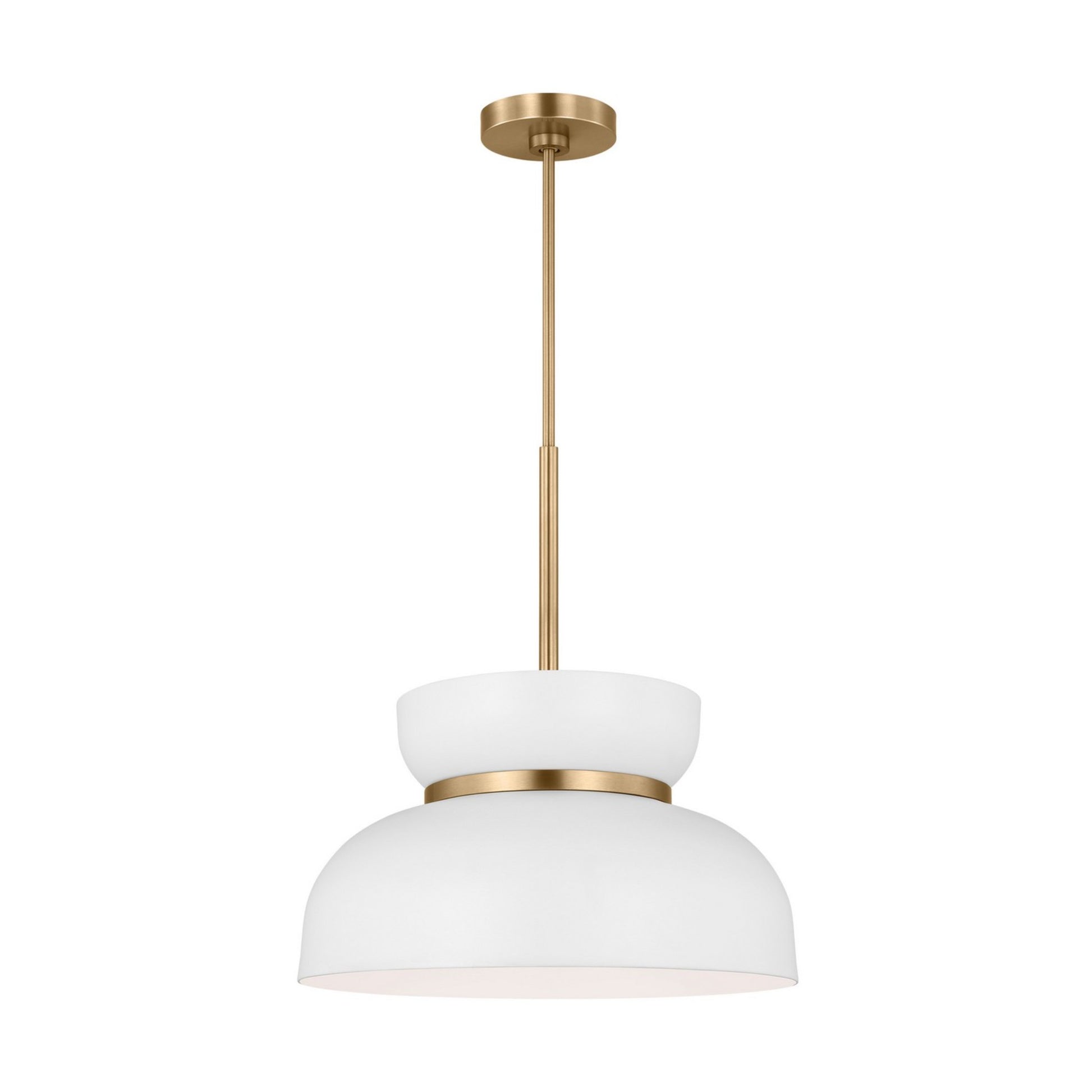 Pemberton 12" Pendant, Matte White Finish - Bees Lighting
