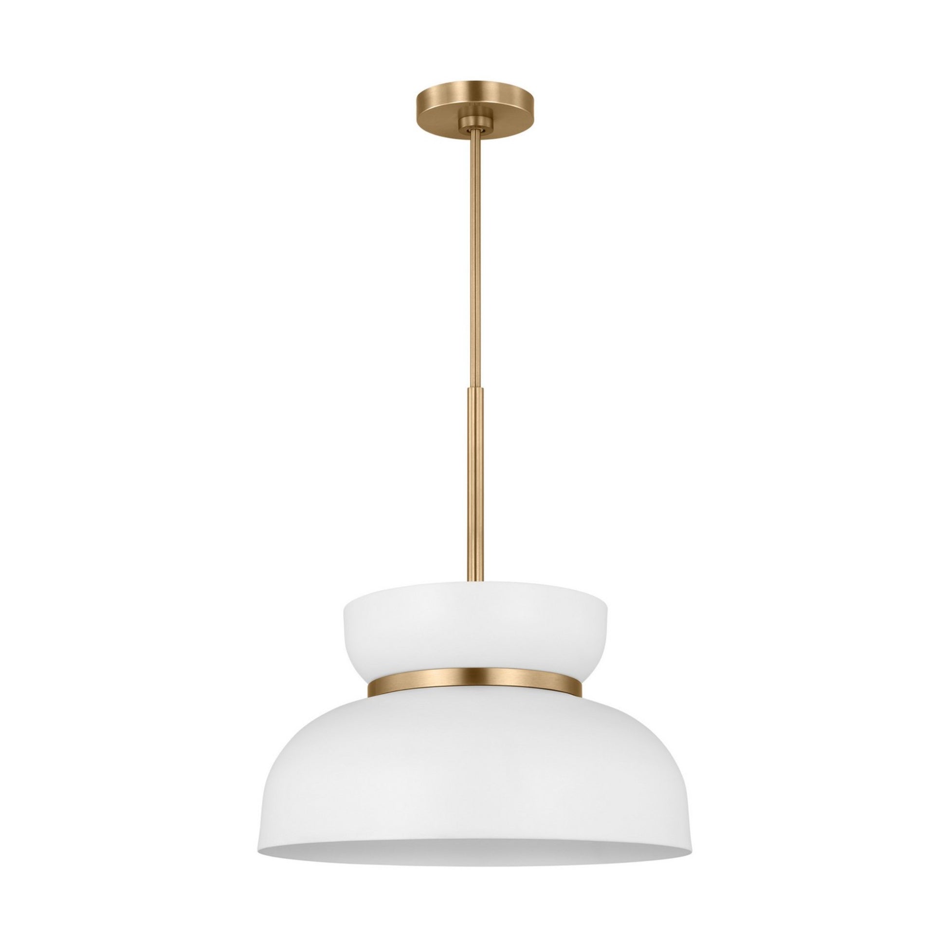 Pemberton 12" Pendant, Matte White Finish - Bees Lighting