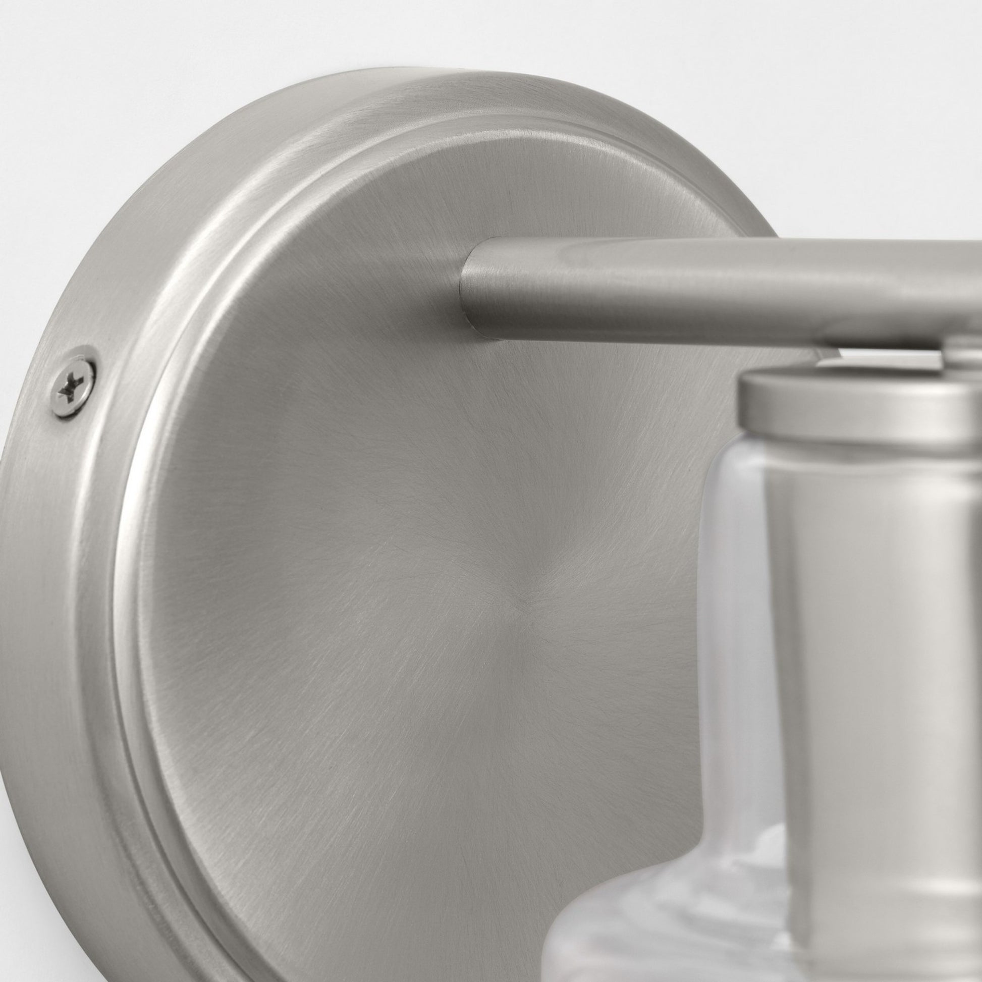 Sayward 8" Small Bath Sconce, Brushed Steel Finish - Bees Lighting